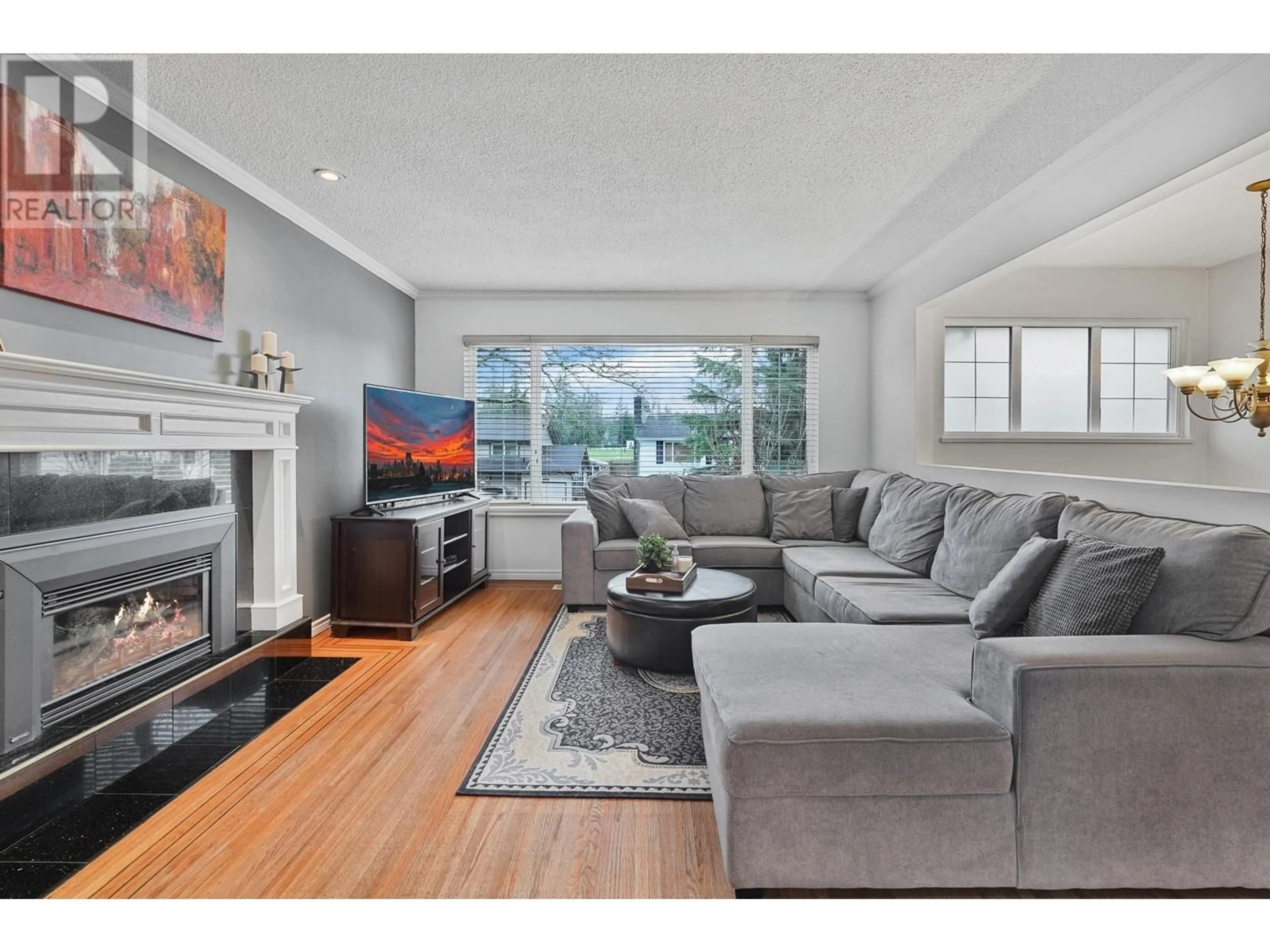 Living room with furniture, wood/laminate floor for 779 ADIRON AVENUE, Coquitlam British Columbia V3J4K1