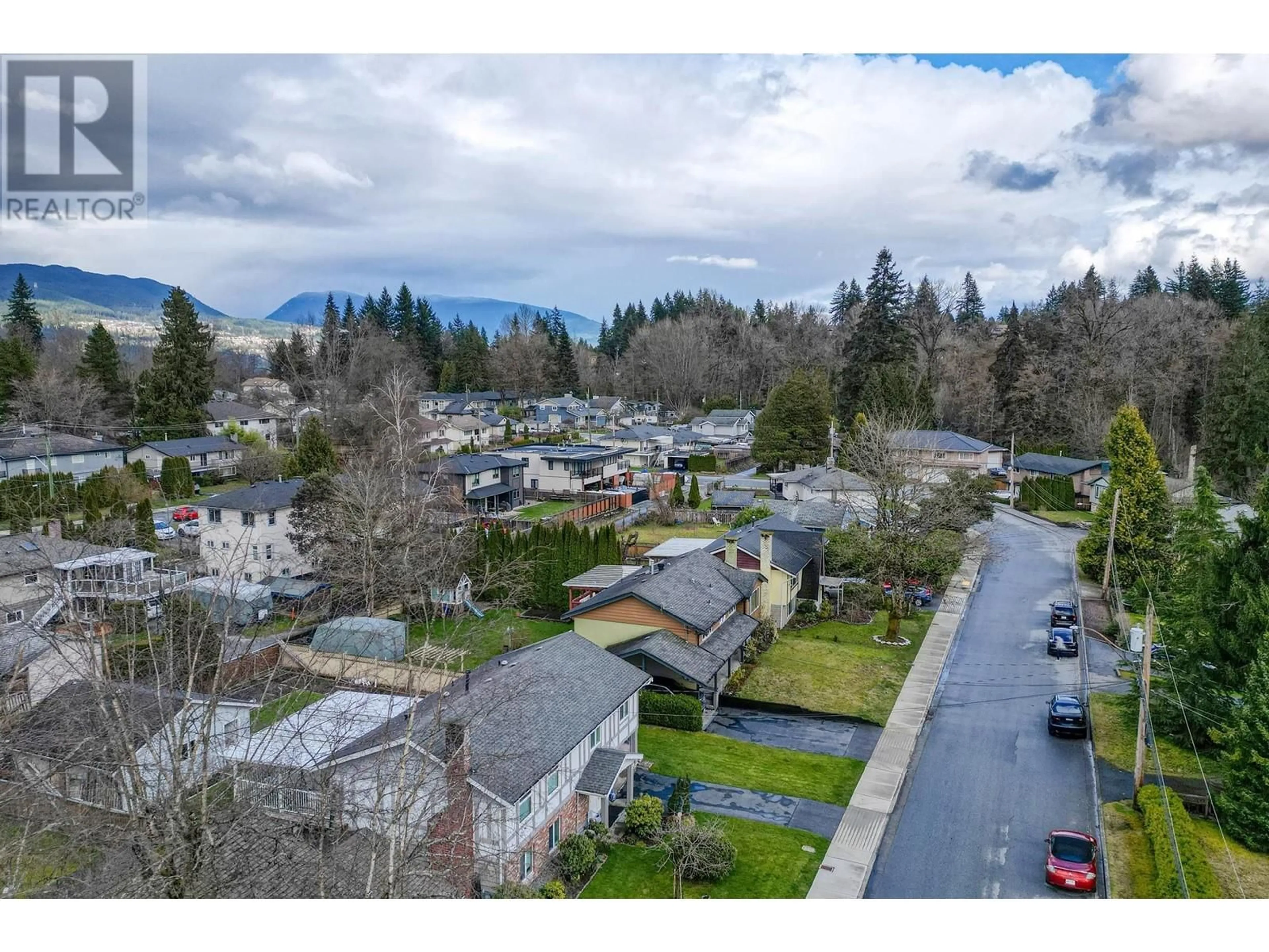 A pic from outside/outdoor area/front of a property/back of a property/a pic from drone, mountain view for 779 ADIRON AVENUE, Coquitlam British Columbia V3J4K1