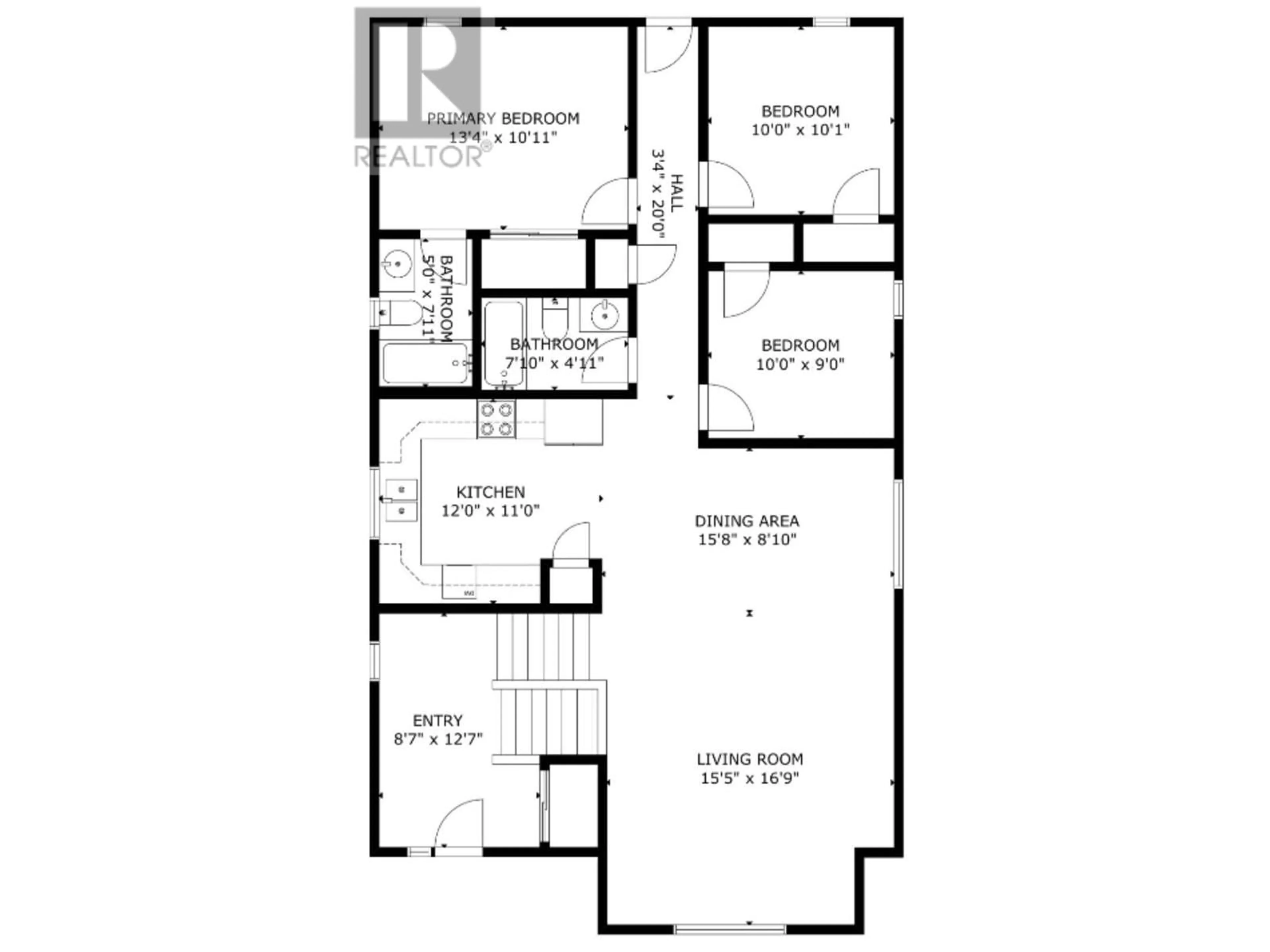 Floor plan for 8808 113 AVENUE, Fort St. John British Columbia V1J0E2