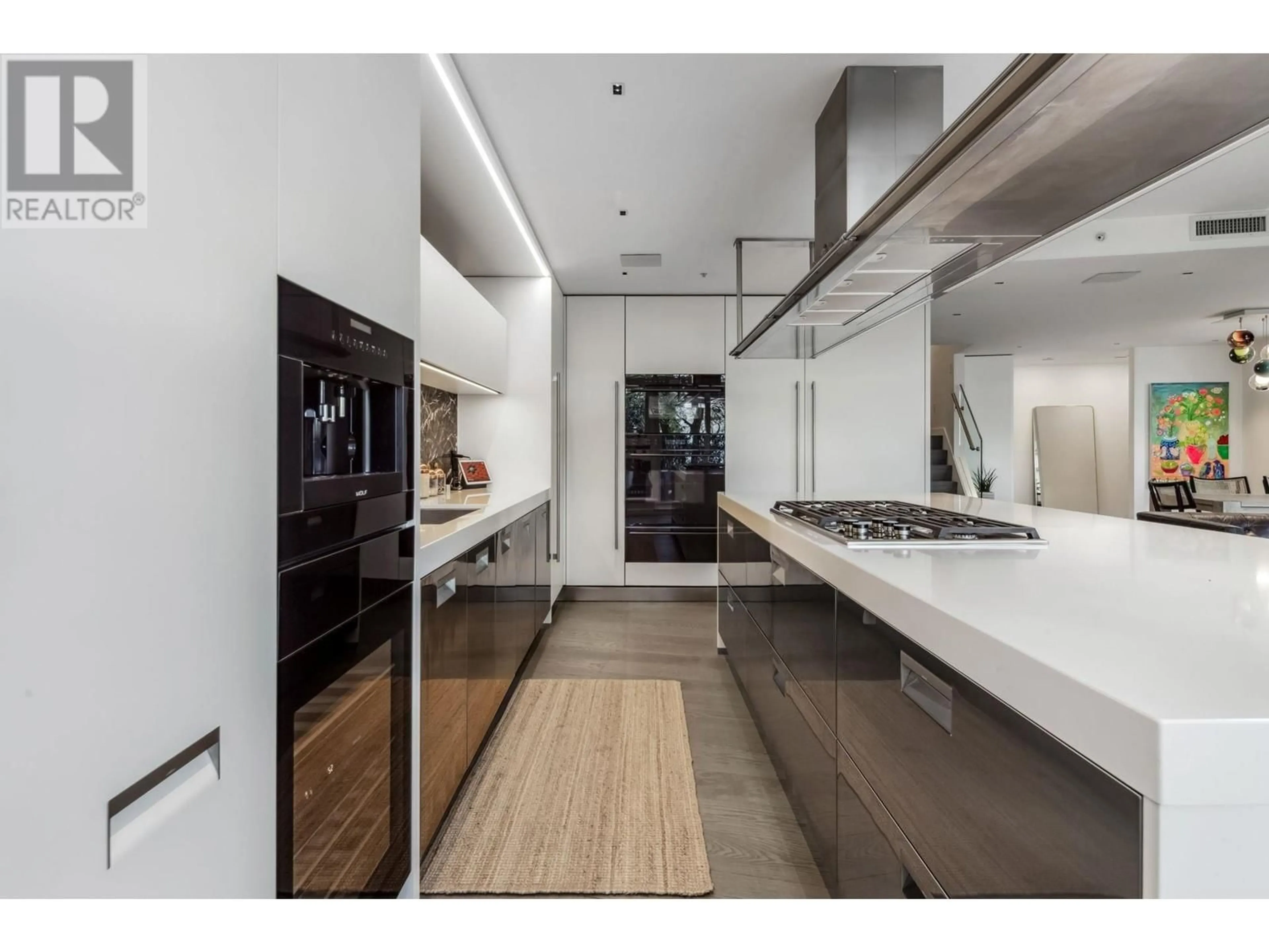 Contemporary kitchen, ceramic/tile floor for TH22 - 1281 CORDOVA STREET, Vancouver British Columbia V6C3R5