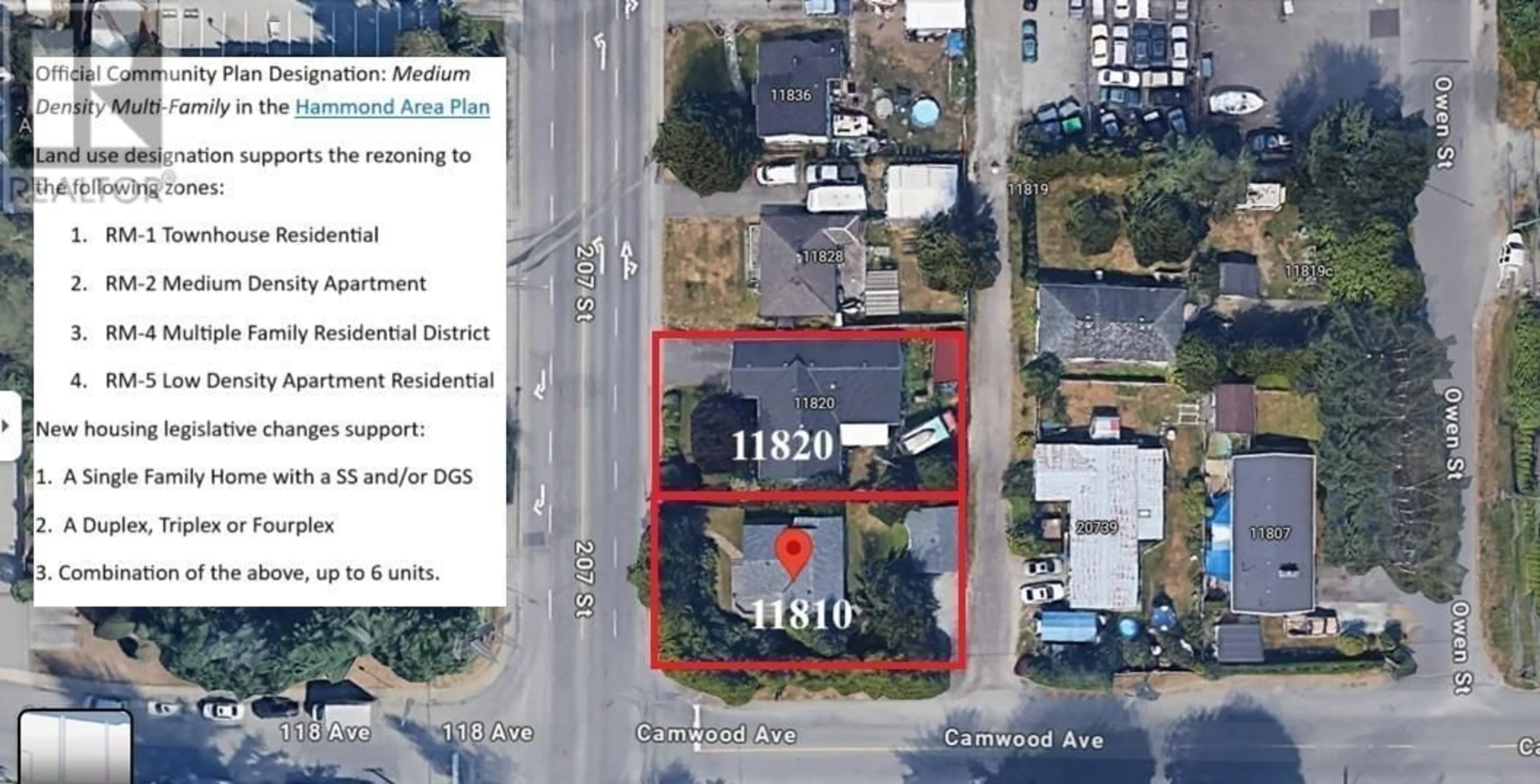 A pic from outside/outdoor area/front of a property/back of a property/a pic from drone, building for 11810 207 STREET, Maple Ridge British Columbia V2X1X5