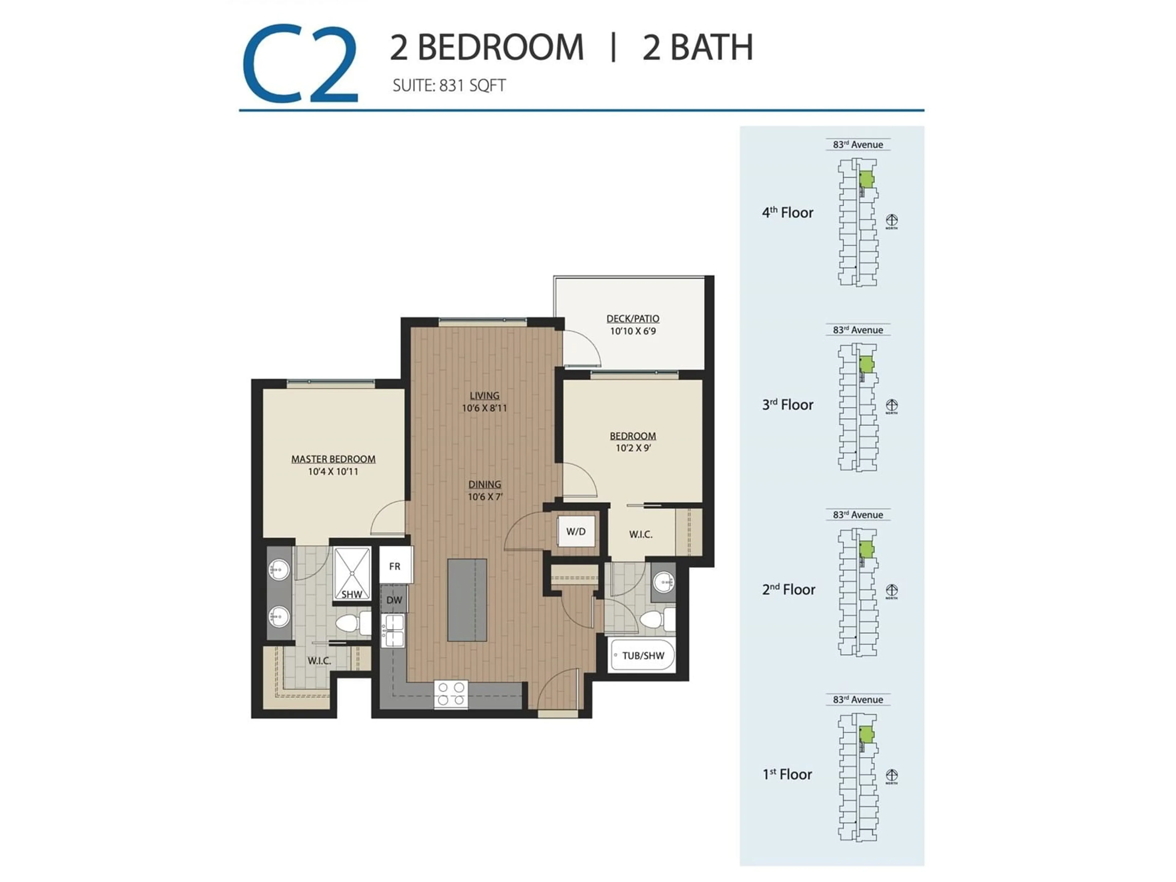 Floor plan for 120 - 20932 83, Langley British Columbia V2Y2C4