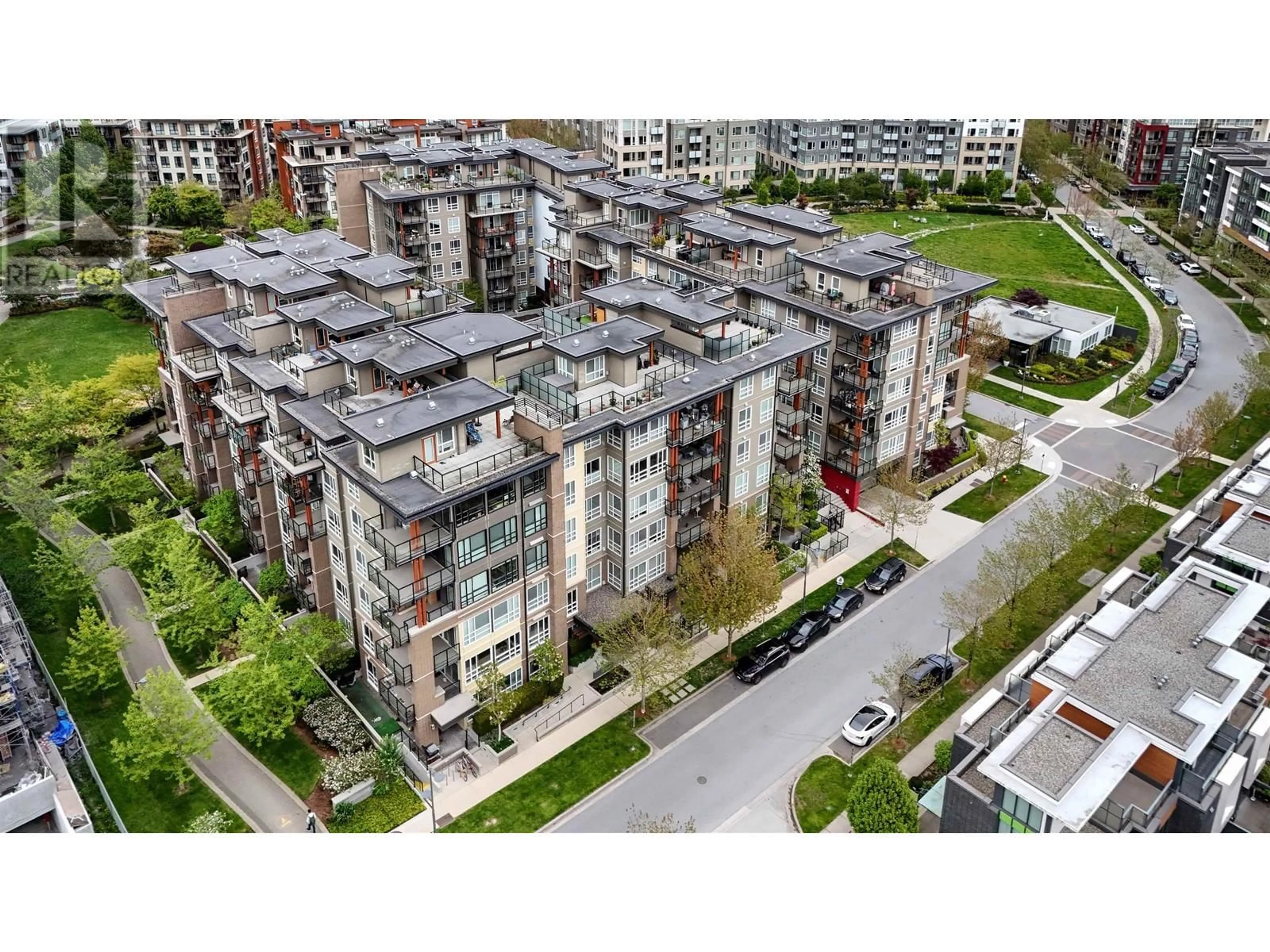 A pic from outside/outdoor area/front of a property/back of a property/a pic from drone, city buildings view from balcony for 206 - 3462 ROSS DRIVE, Vancouver British Columbia V6S0H6