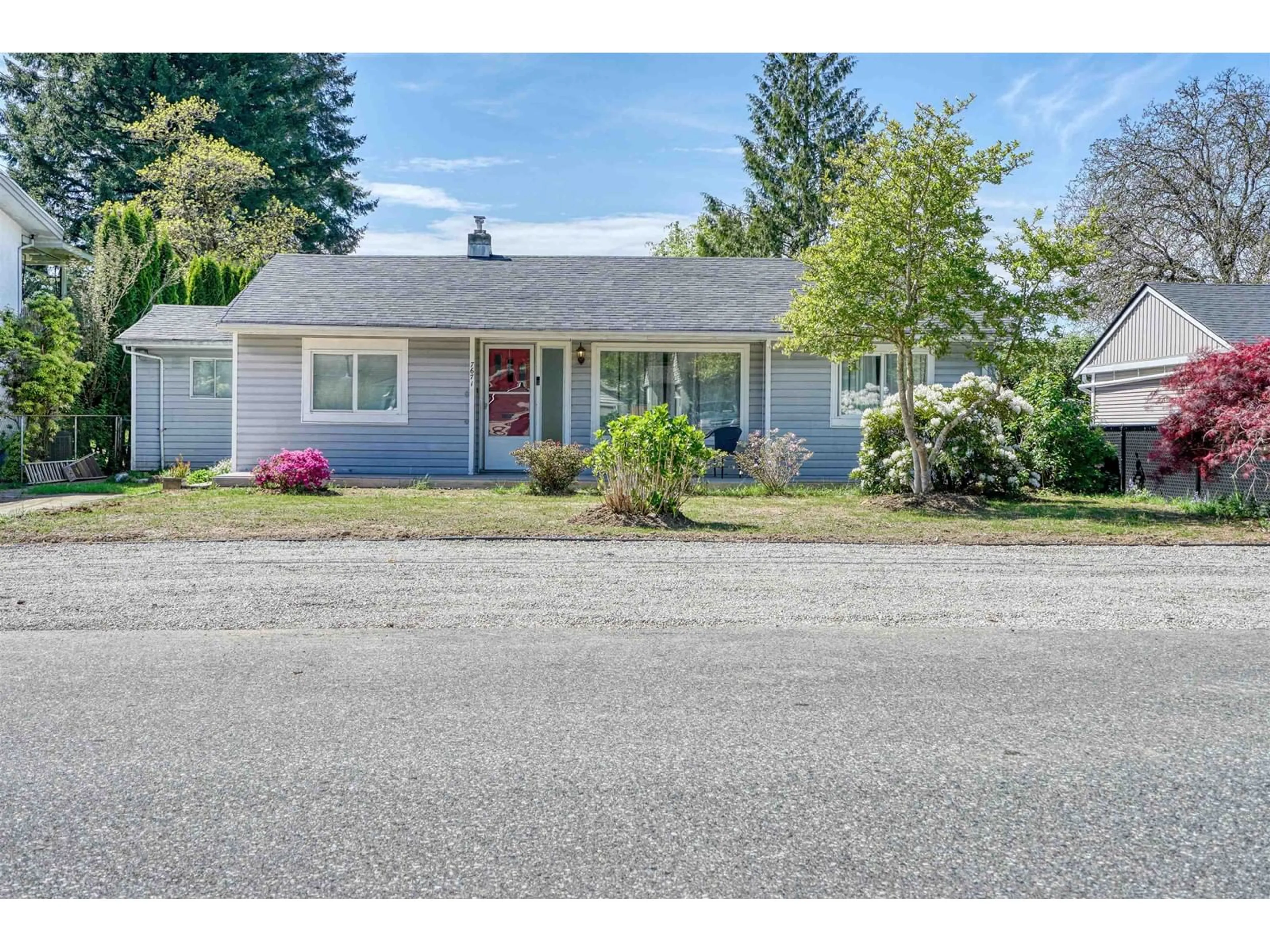 Home with vinyl exterior material, street for 7671 BLOTT, Mission British Columbia V2V3K2