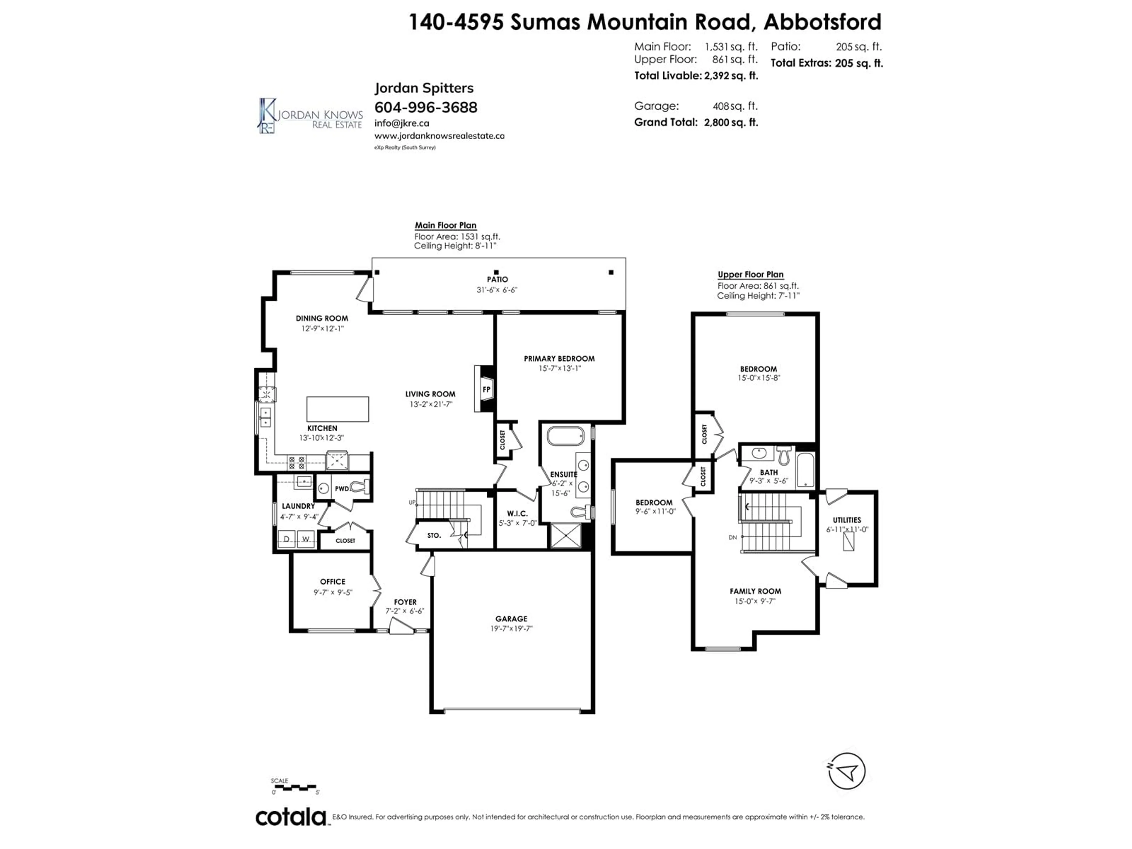 Floor plan for 140 - 4595 SUMAS MOUNTAIN, Abbotsford British Columbia V3G0E5