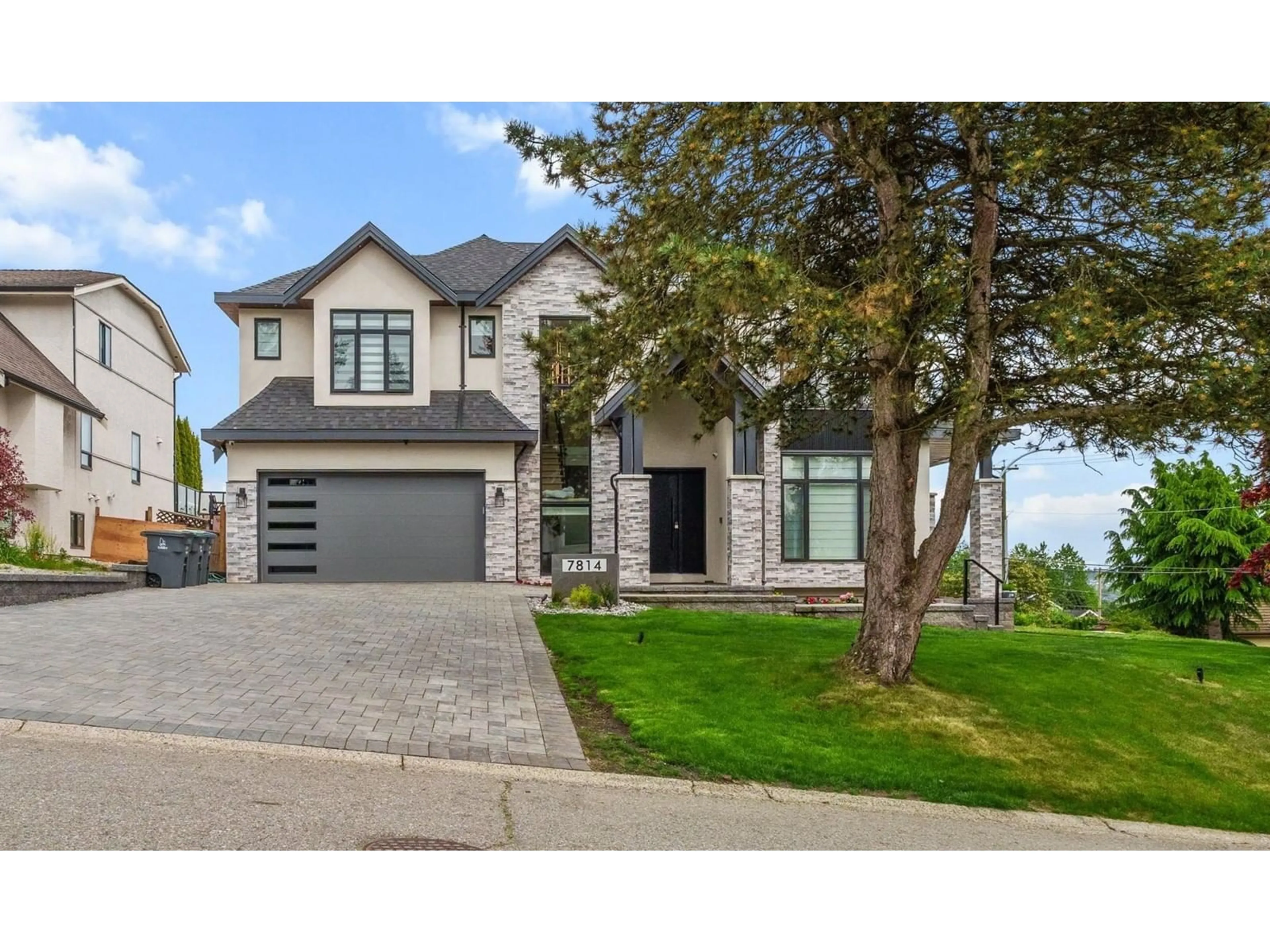 Home with brick exterior material, street for 7814 167A, Surrey British Columbia V4N0L9