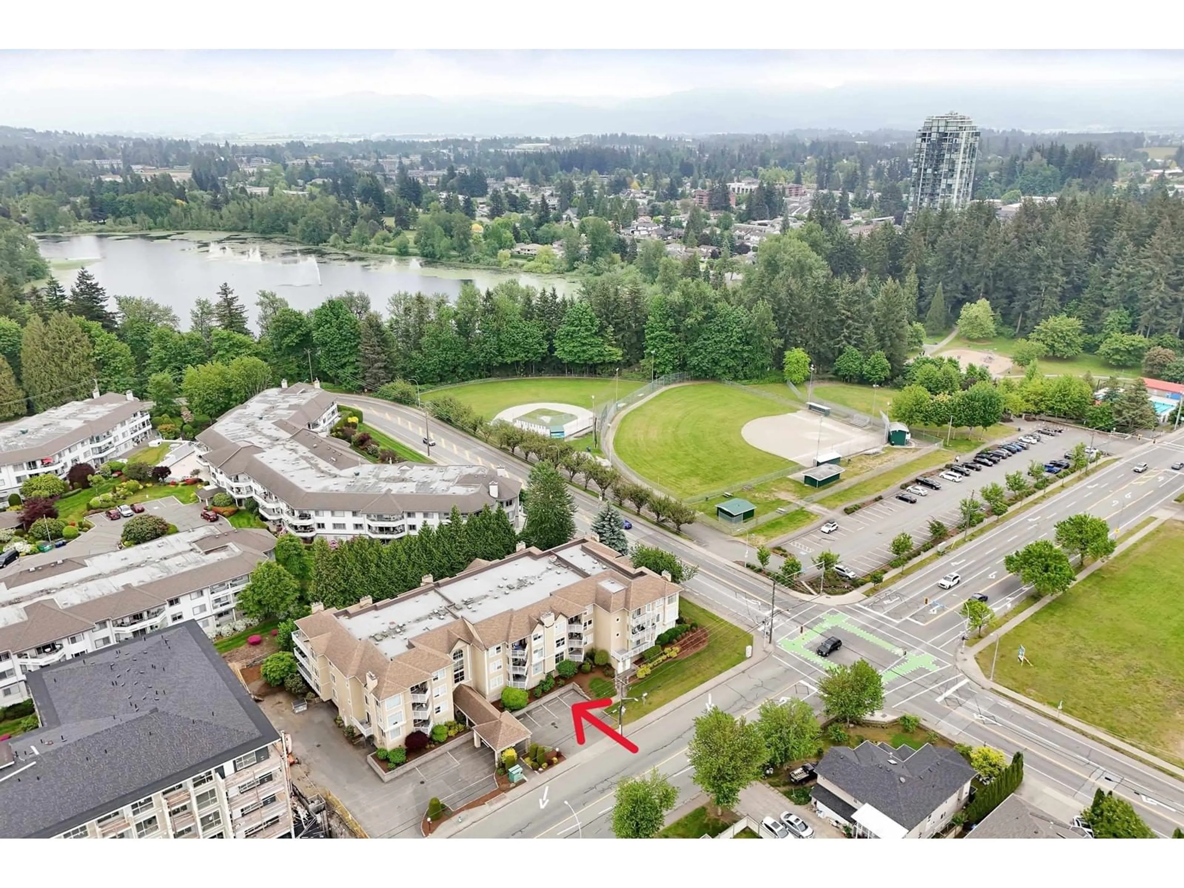 A pic from outside/outdoor area/front of a property/back of a property/a pic from drone, water/lake/river/ocean view for 209 - 2410 EMERSON, Abbotsford British Columbia V2T3J3