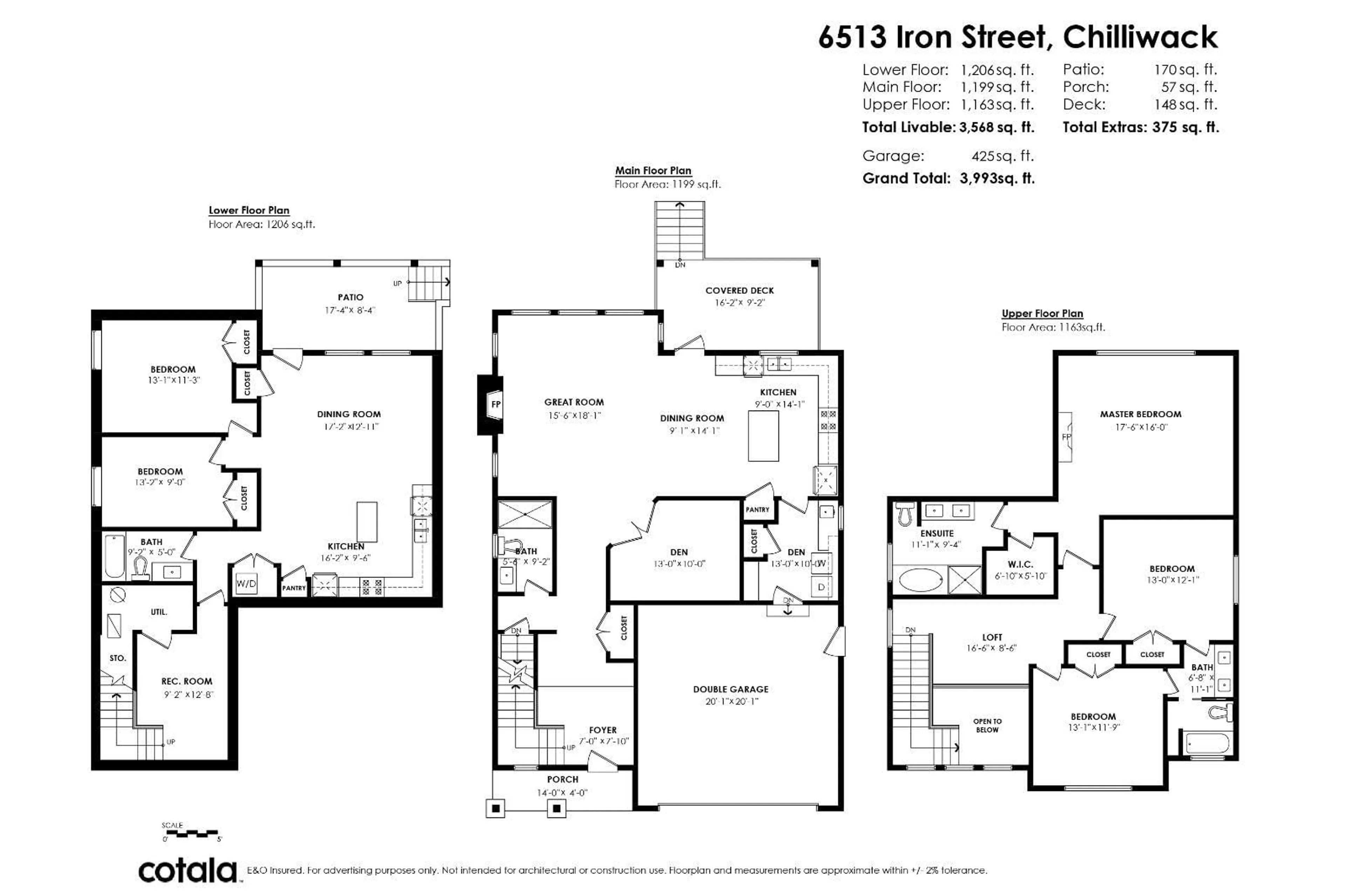 Floor plan for 6513 IRON STREET, Chilliwack British Columbia V2R0Z8