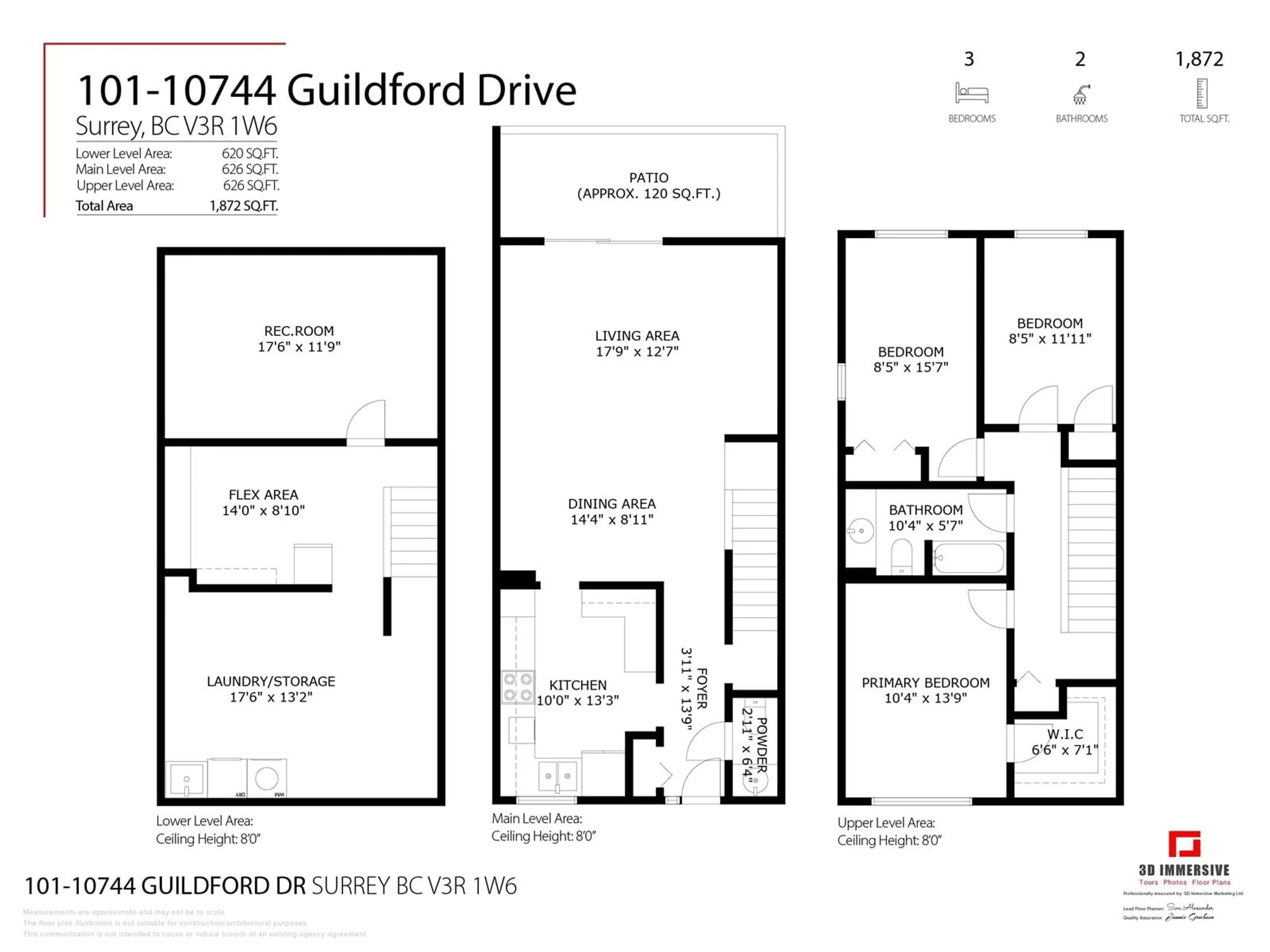 Floor plan for 101 - 10744 GUILDFORD, Surrey British Columbia V3R1W6