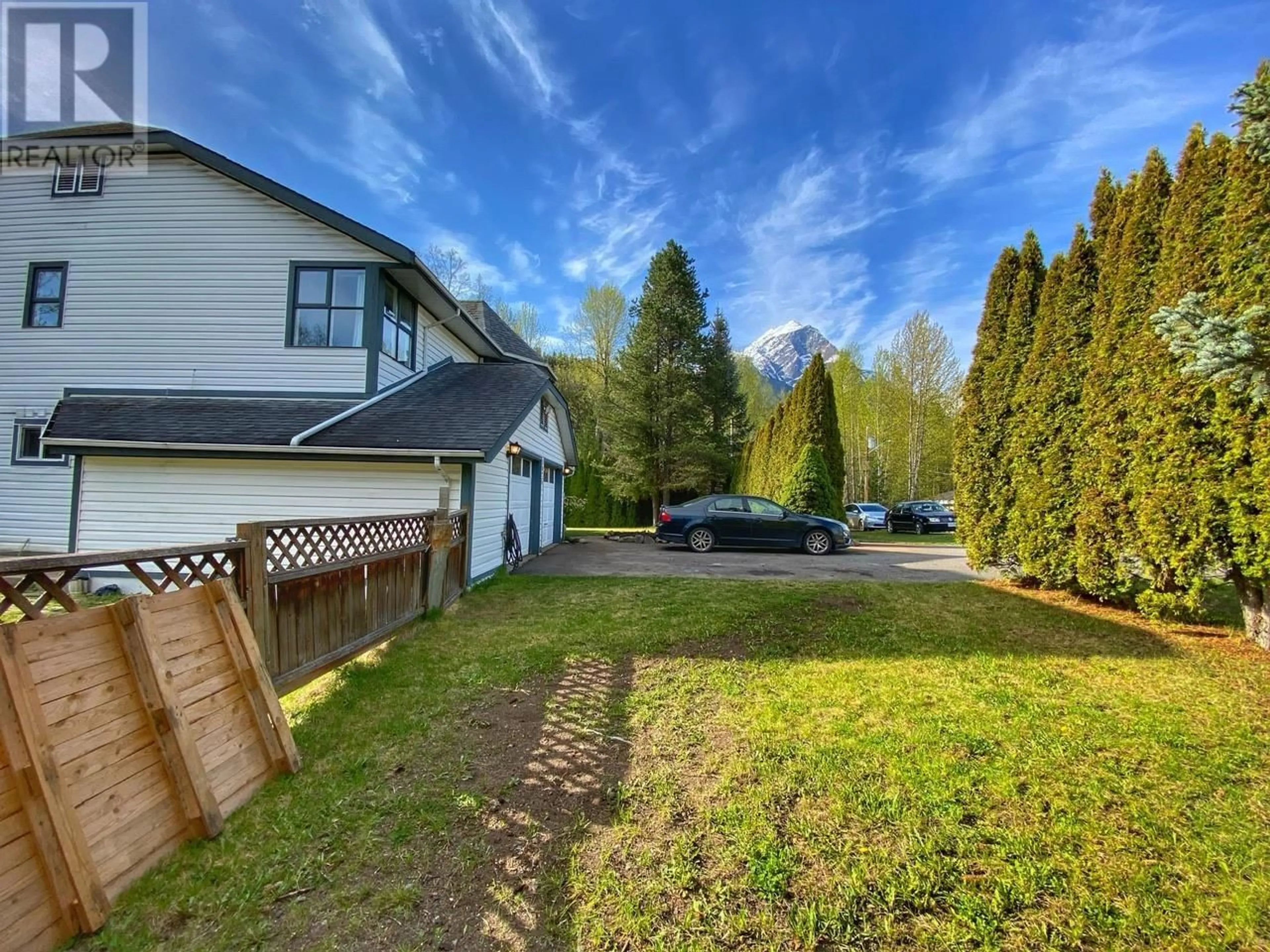 A pic from outside/outdoor area/front of a property/back of a property/a pic from drone, mountain view for 3025 KELLY STREET, New Hazelton British Columbia V0J2J0