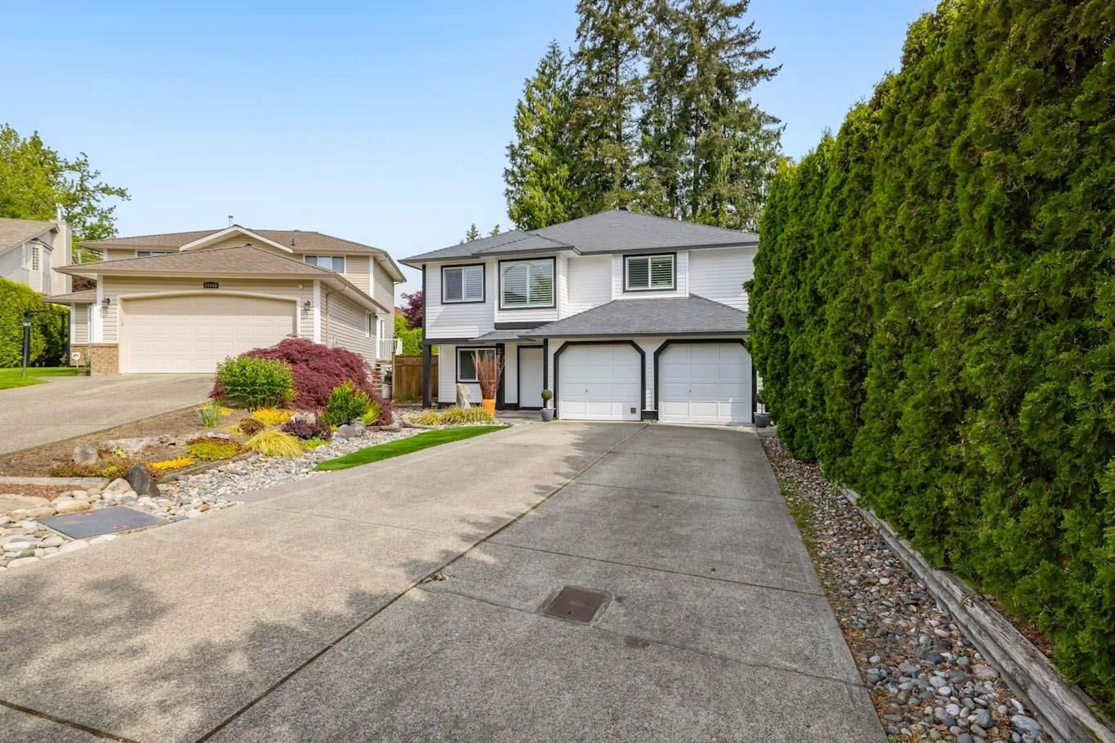 Home with vinyl exterior material, street for 21447 90A, Langley British Columbia V1M2N1