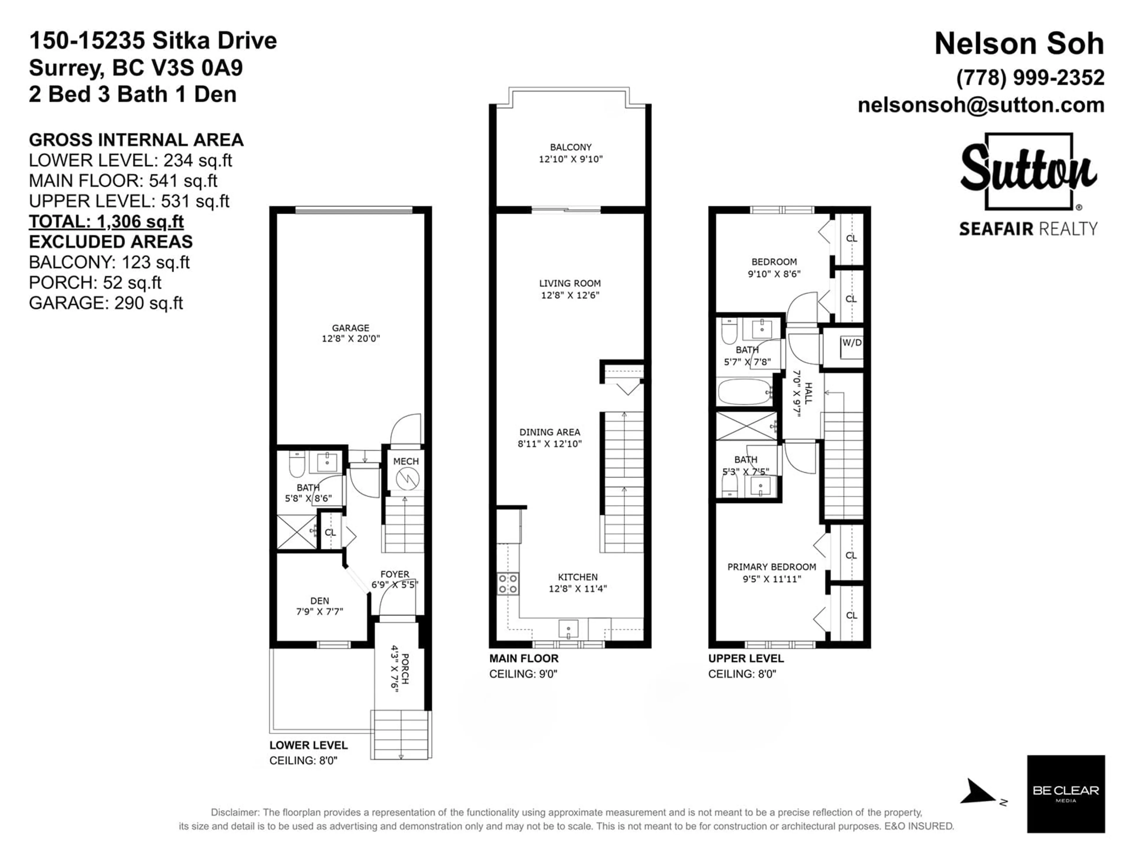 Floor plan for 150 - 15235 SITKA, Surrey British Columbia V3S0A9