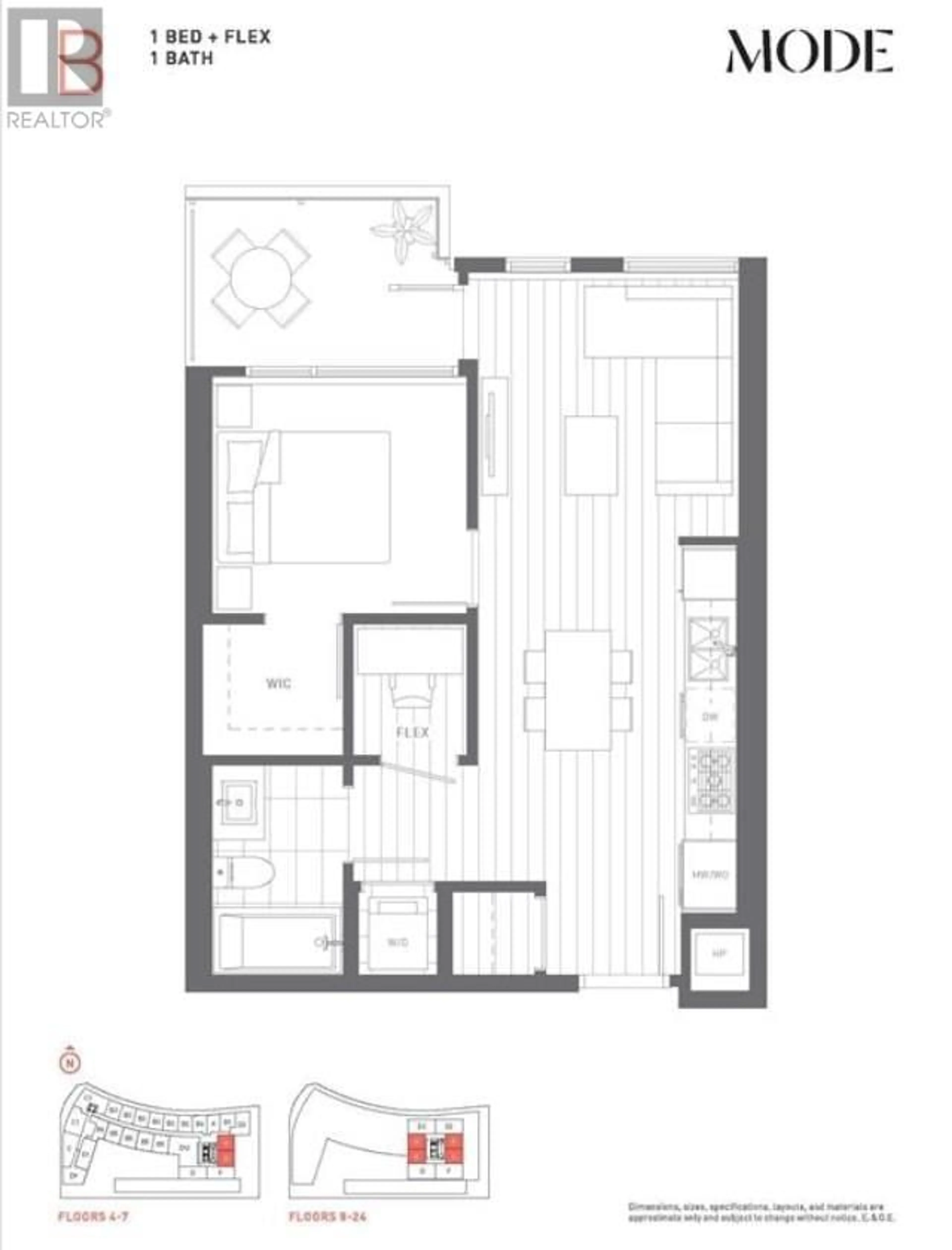 Floor plan for 1001 - 3438 SAWMILL CRESCENT, Vancouver British Columbia V5S0E3