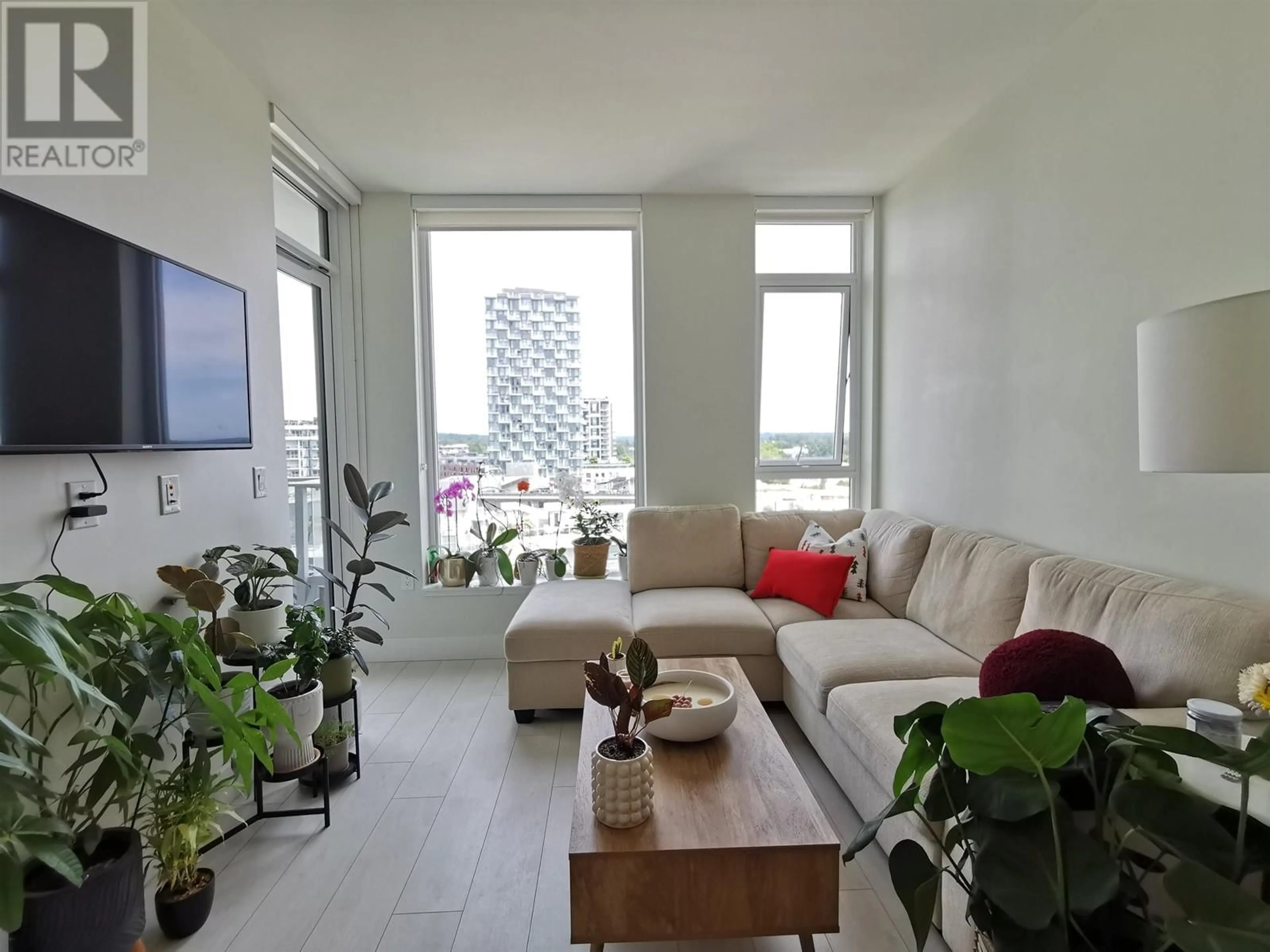 Living room with furniture, unknown for 1001 - 3438 SAWMILL CRESCENT, Vancouver British Columbia V5S0E3
