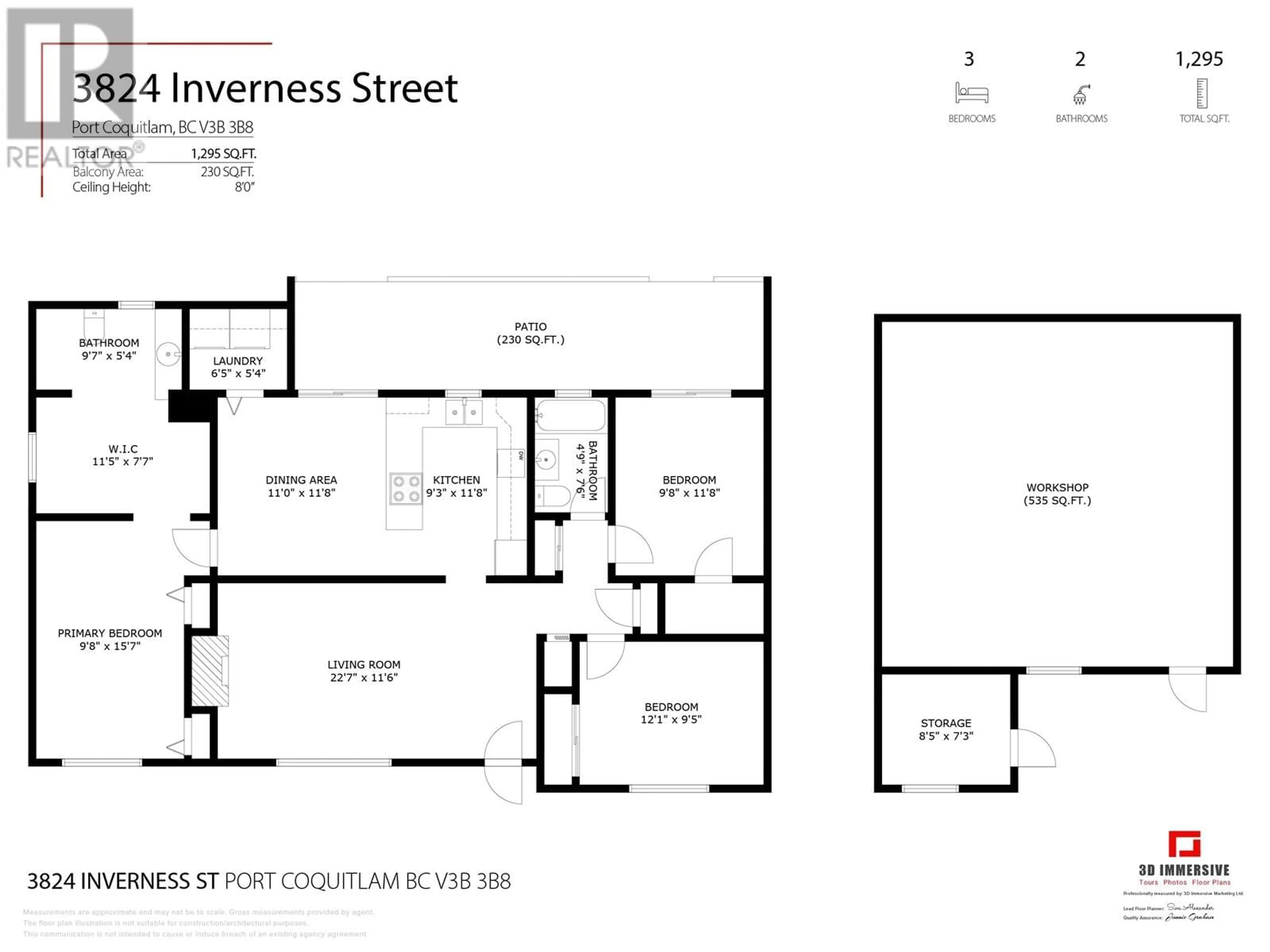 Floor plan for 3824 INVERNESS STREET, Port Coquitlam British Columbia V3B3B8