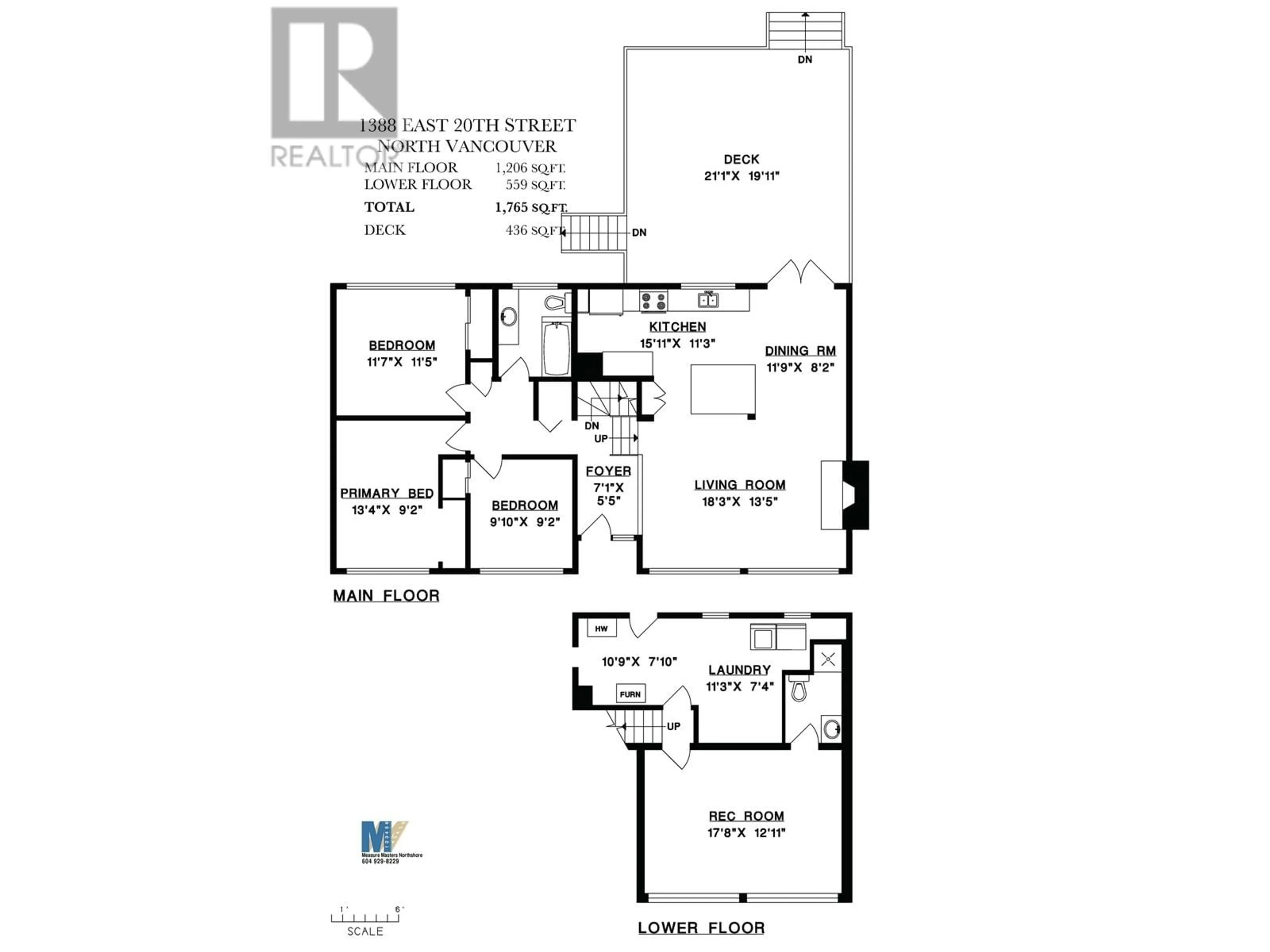 Floor plan for 1388 20TH STREET, North Vancouver British Columbia V7J1M6