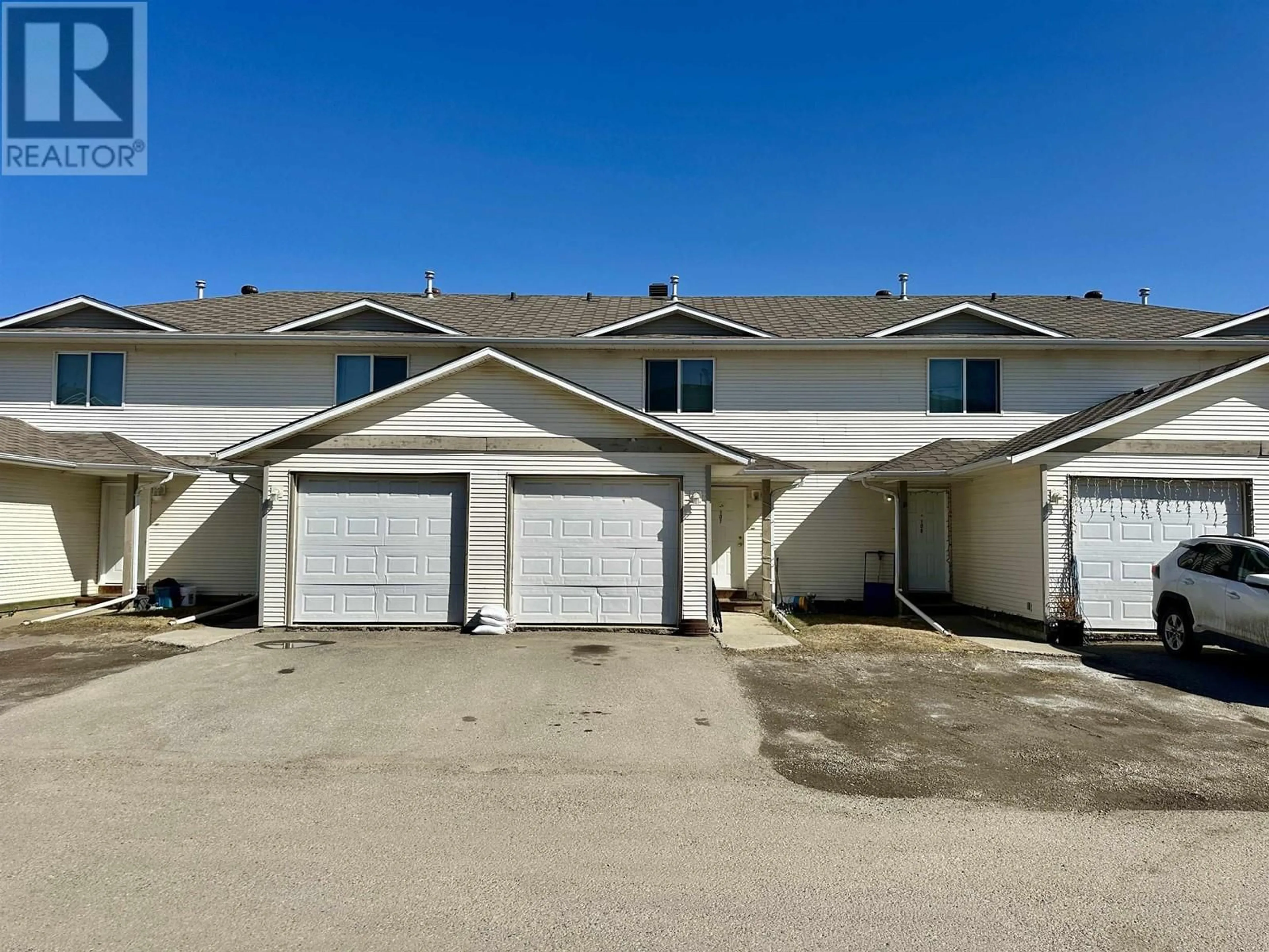 A pic from outside/outdoor area/front of a property/back of a property/a pic from drone, street for 107 - 8328 92 AVENUE, Fort St. John British Columbia V1J6X2