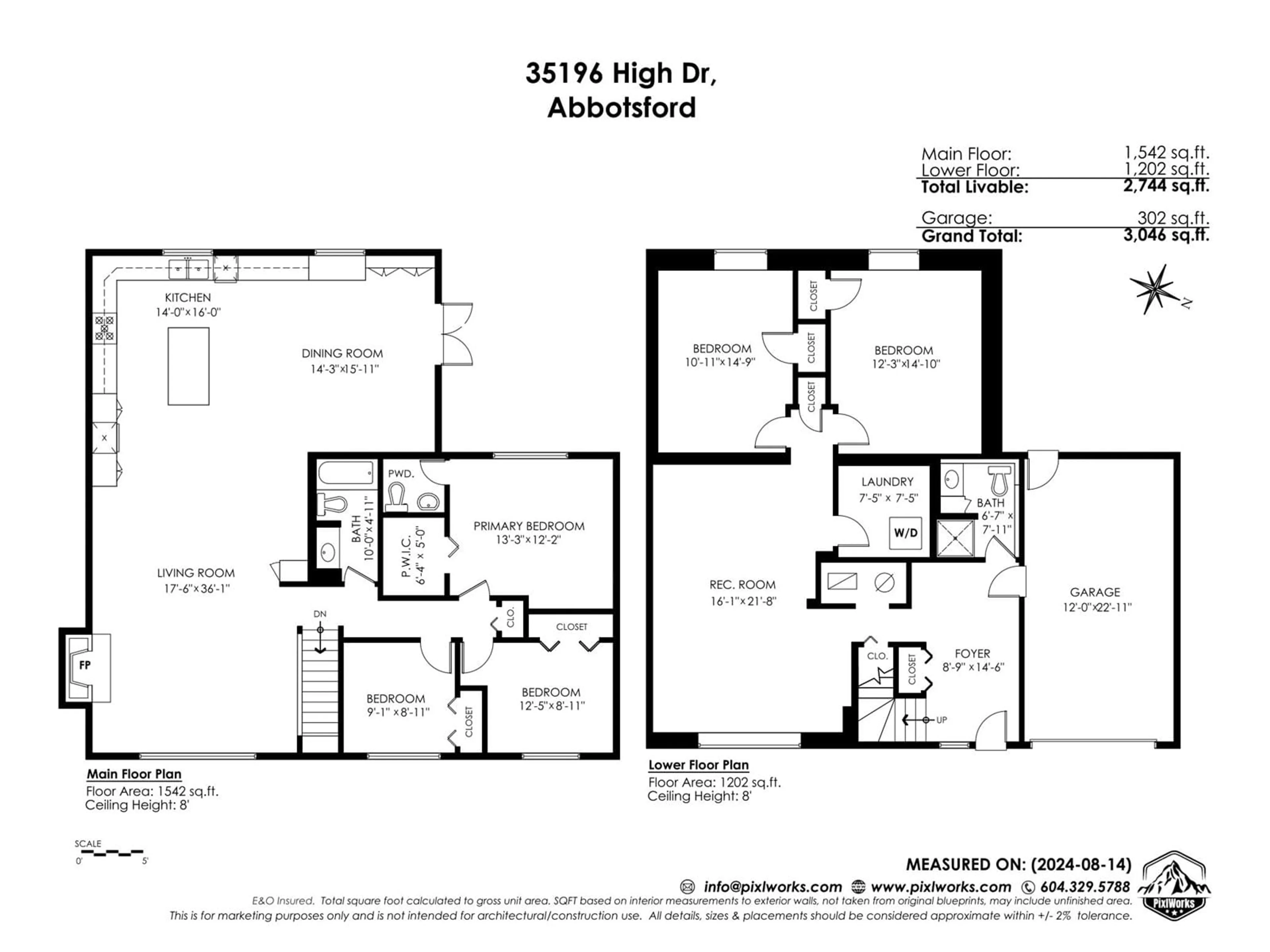 Floor plan for 35196 HIGH, Abbotsford British Columbia V2S5T9