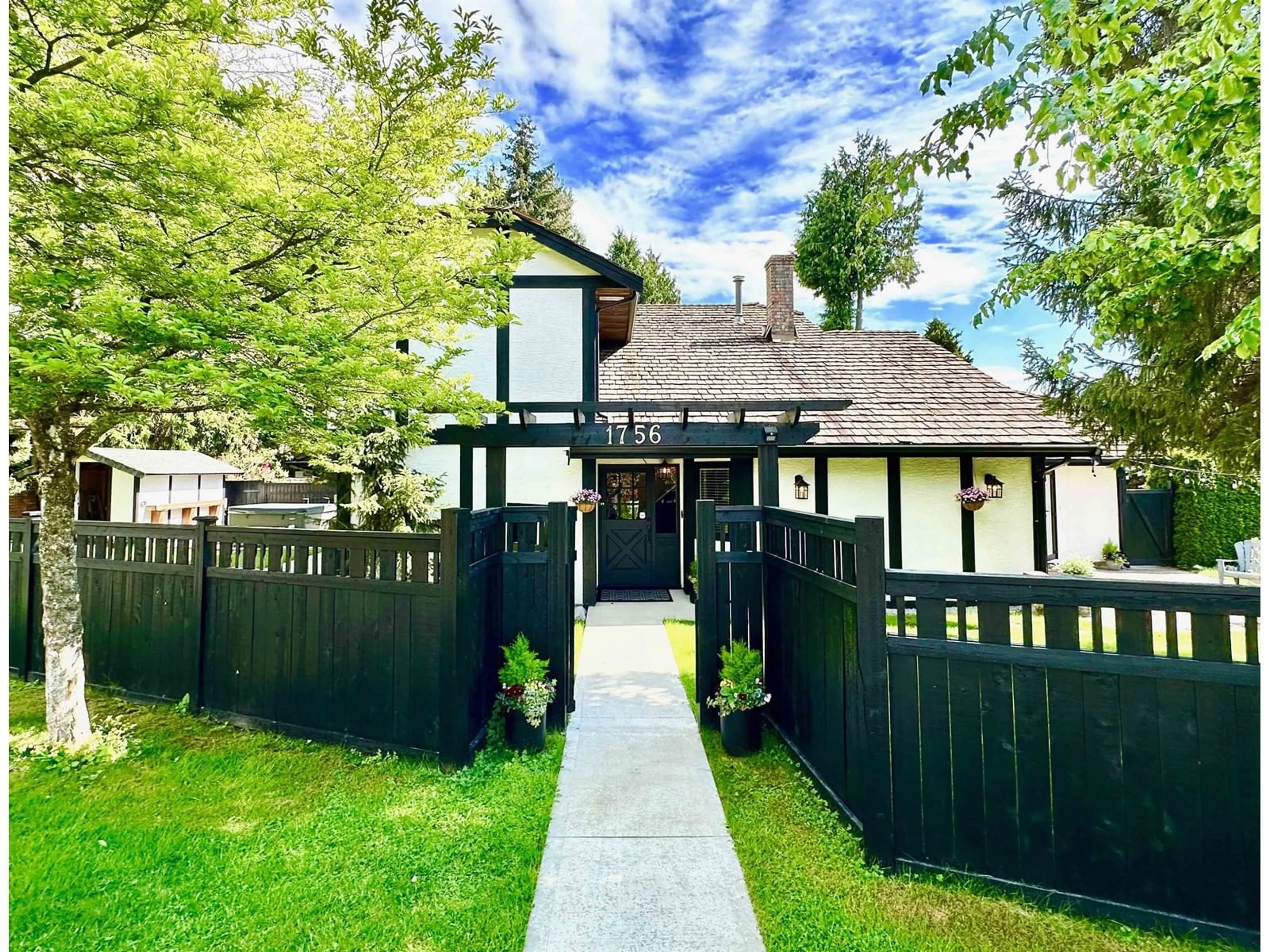 A pic from outside/outdoor area/front of a property/back of a property/a pic from drone, street for 1756 148A, Surrey British Columbia V4A6G5