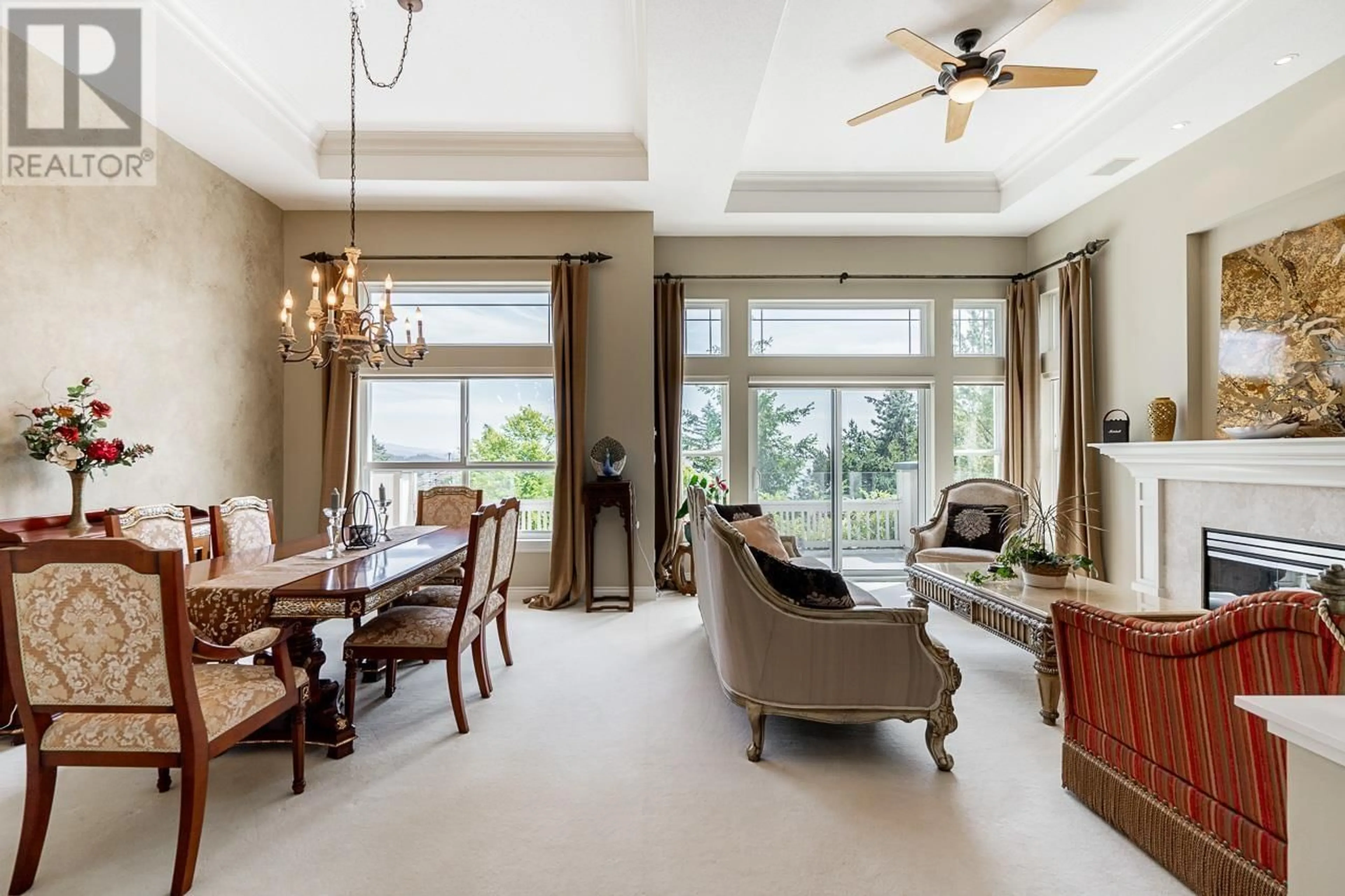Living room with furniture, ceramic/tile floor for 4918 EDENDALE LANE, West Vancouver British Columbia V7W3H7