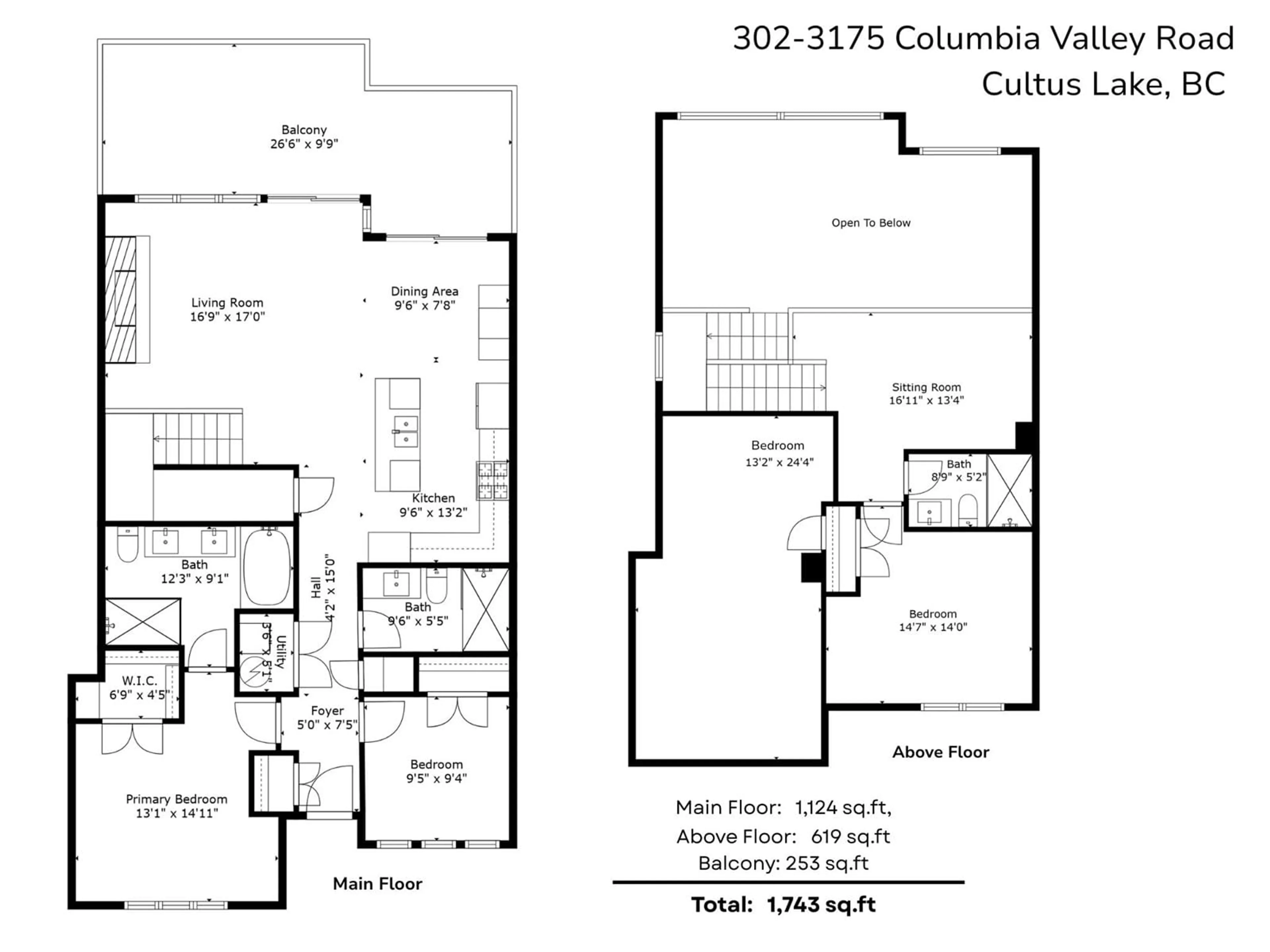 Floor plan for 302 - 3175 COLUMBIA VALLEY ROAD, Chilliwack British Columbia V2R6C2
