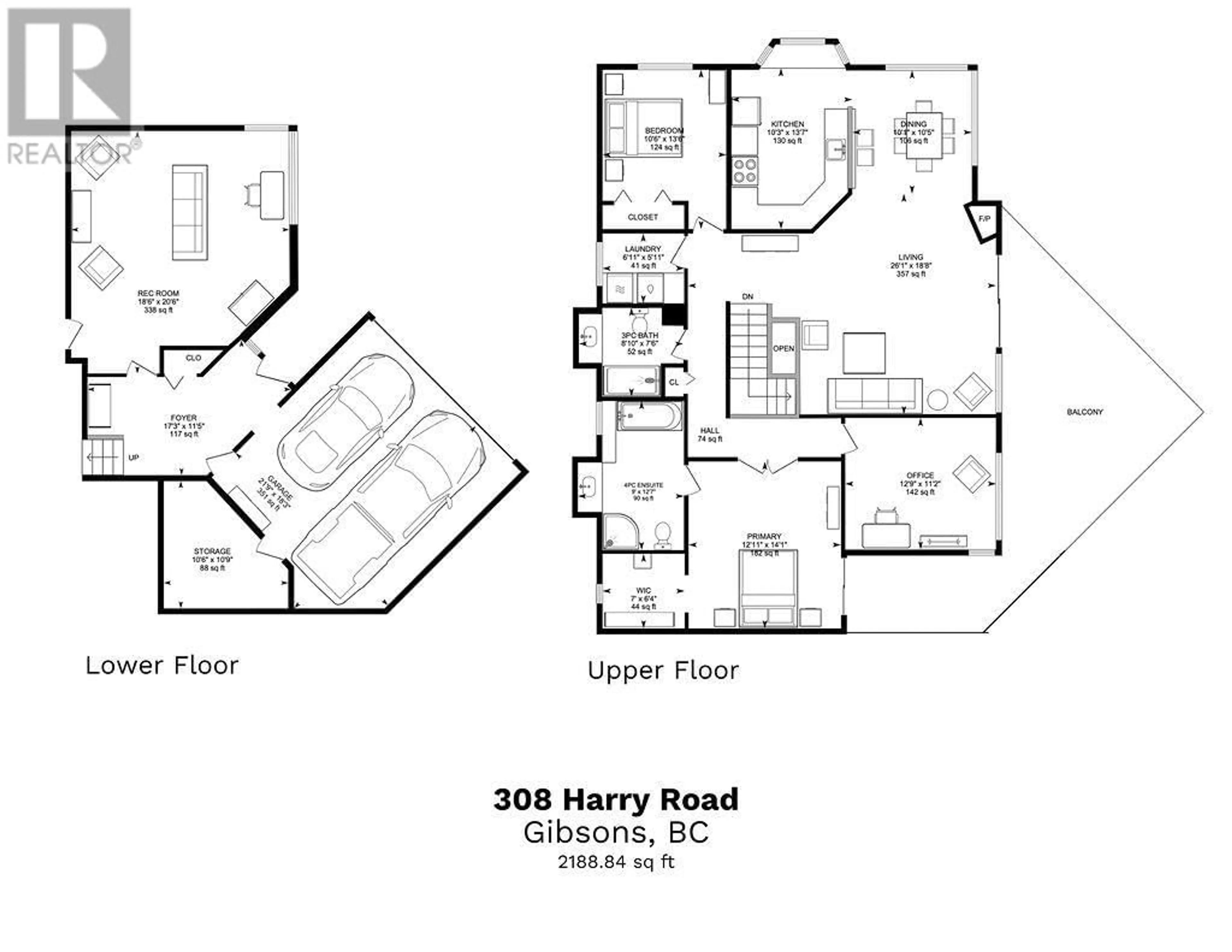 Floor plan for 308 HARRY ROAD, Gibsons British Columbia V0N1V5