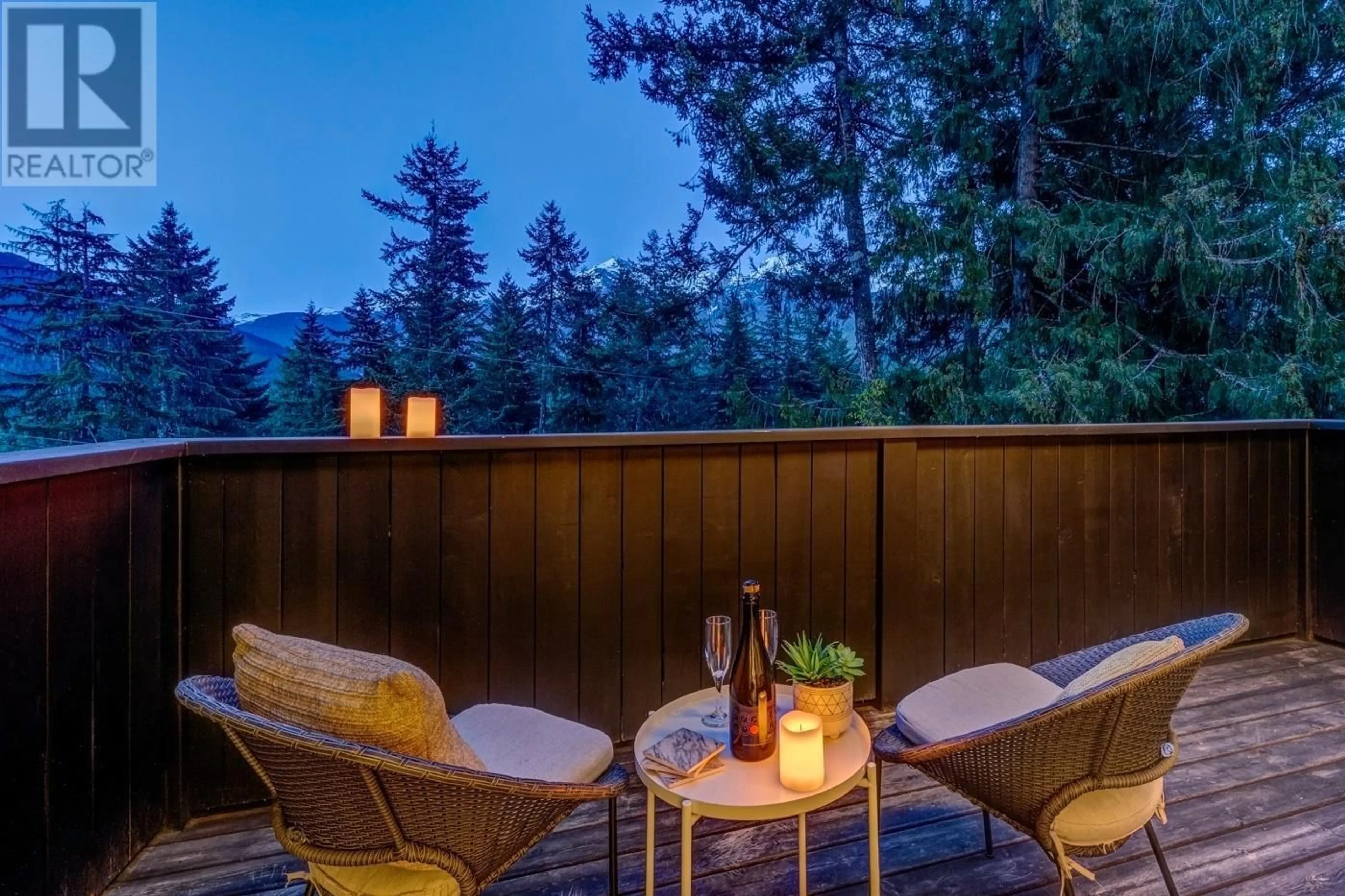 Patio, mountain view for 9218 PINETREE LANE, Whistler British Columbia V8E0G5
