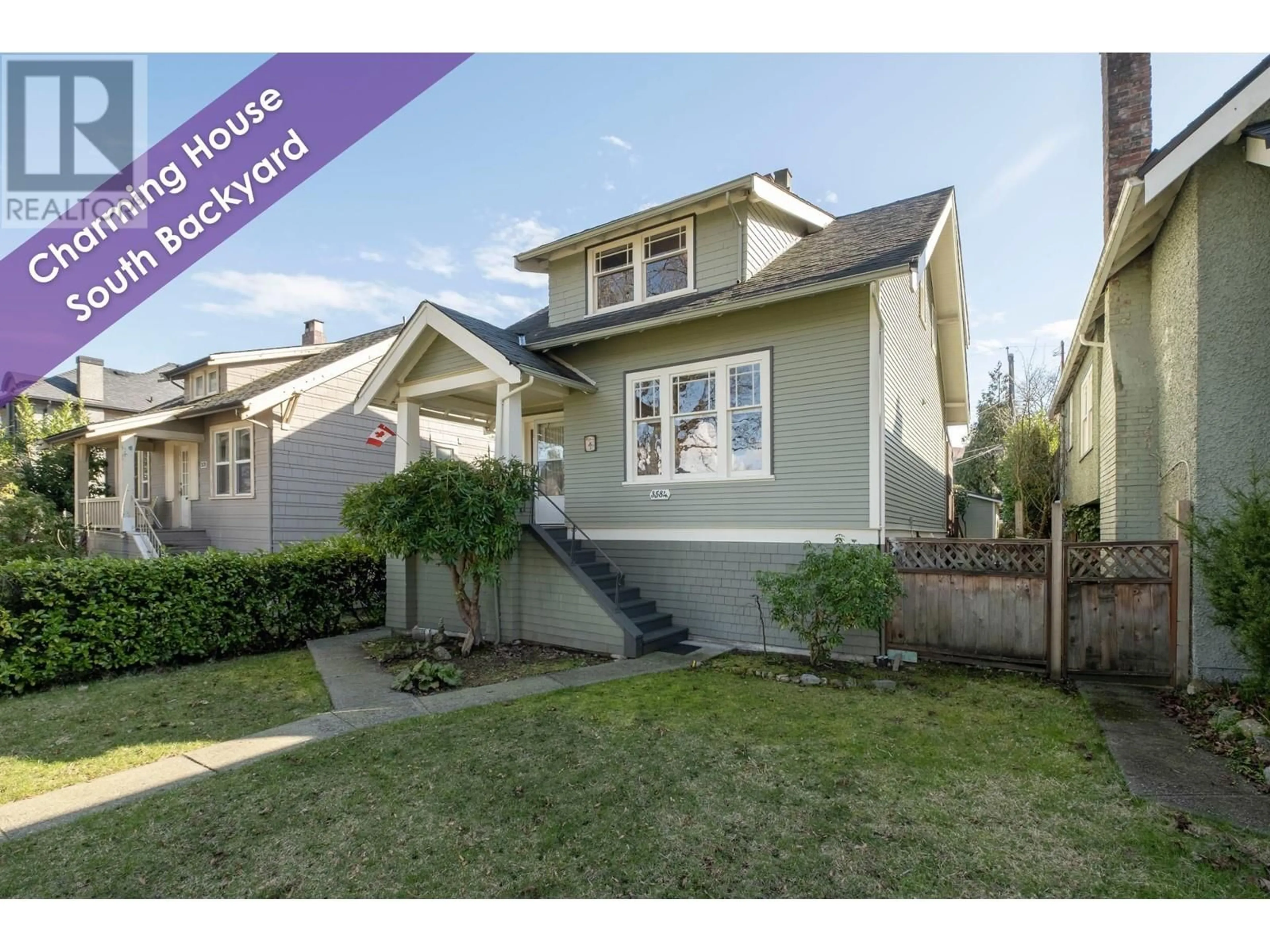 Home with vinyl exterior material, street for 3584 22ND AVENUE, Vancouver British Columbia V6S1J3