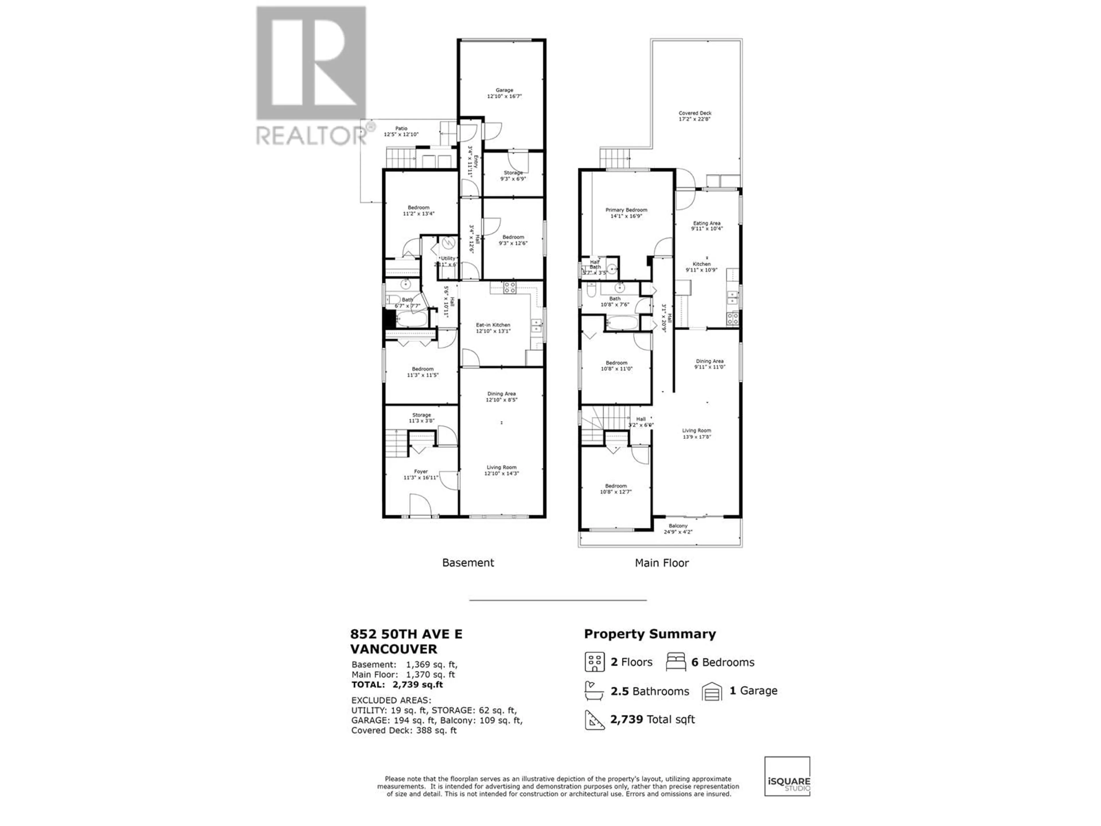 Floor plan for 852 50TH AVENUE, Vancouver British Columbia V5X1B5