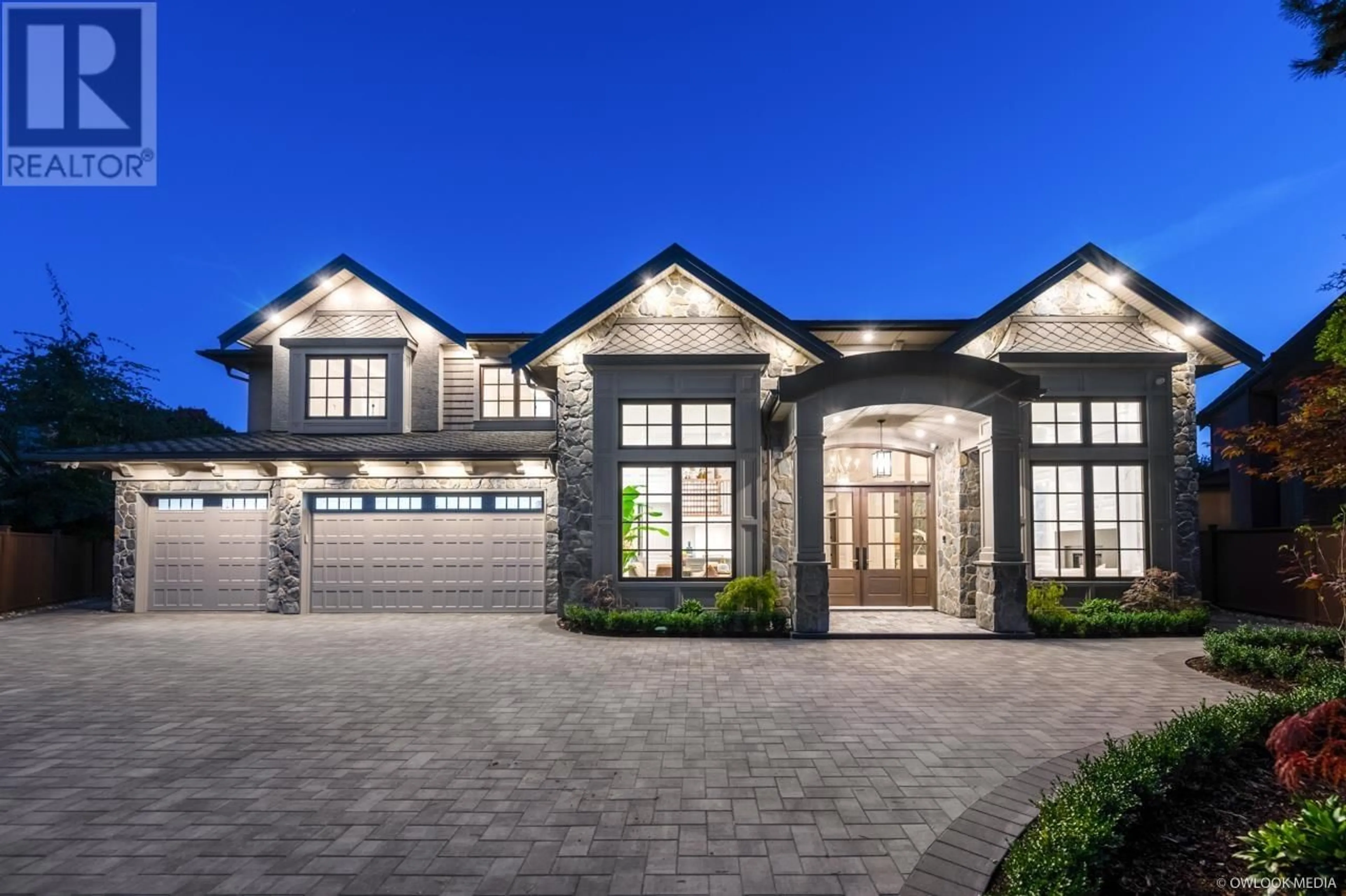 Home with brick exterior material, street for 7680 GLACIER CRESCENT, Richmond British Columbia V7A1L5