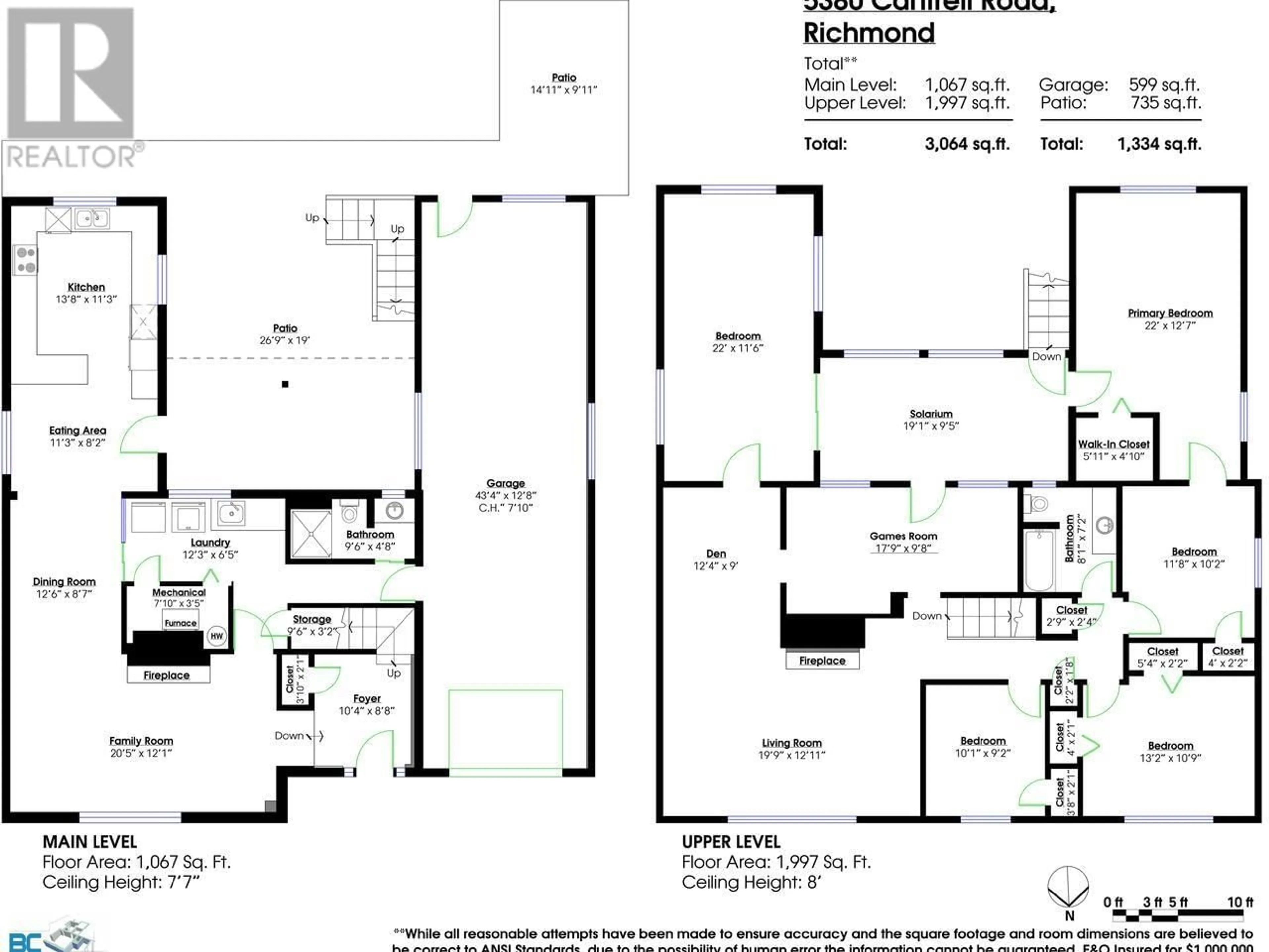 Floor plan for 5380 CANTRELL ROAD, Richmond British Columbia V7C3H1