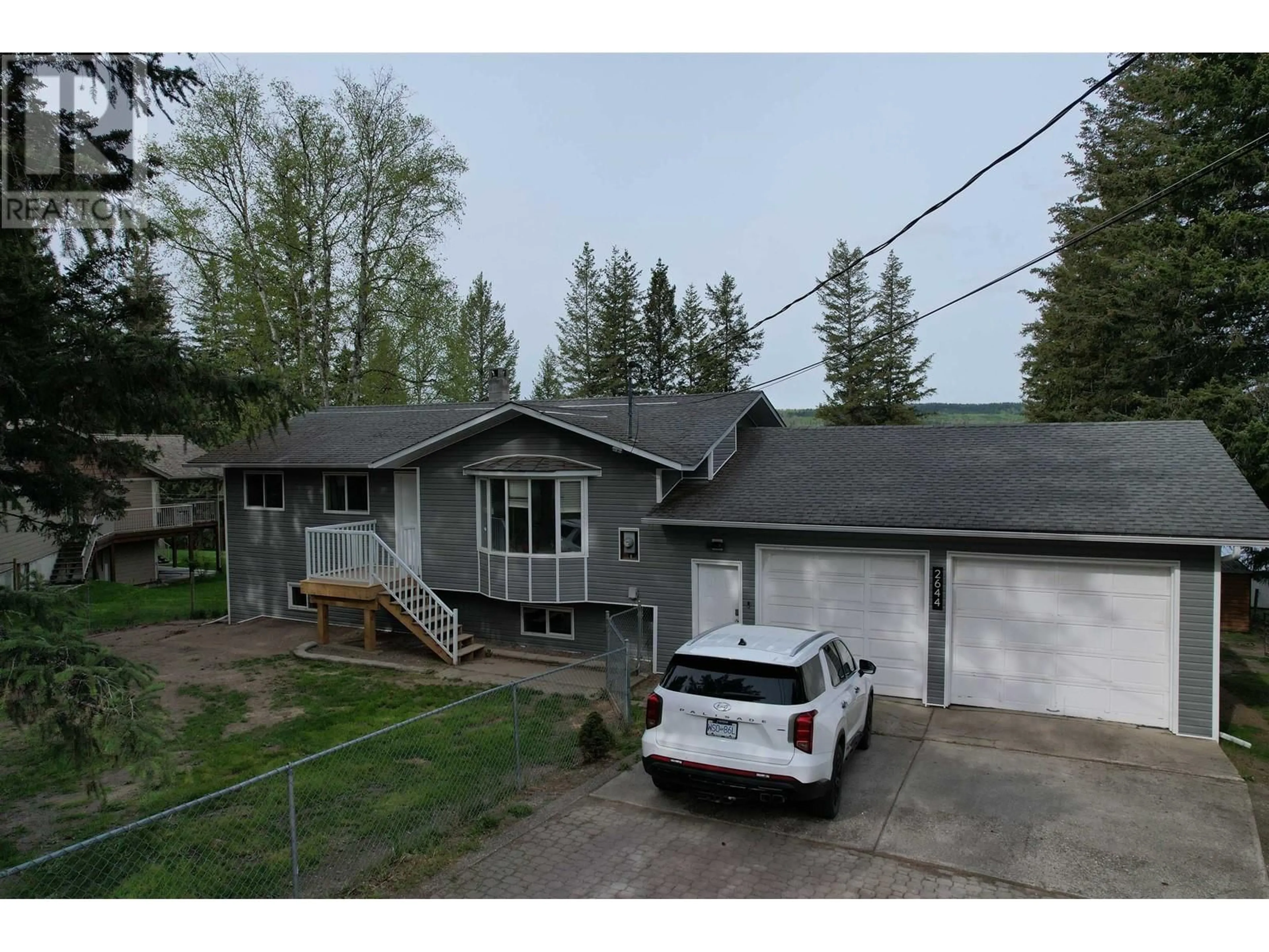 A pic from outside/outdoor area/front of a property/back of a property/a pic from drone, street for 2644 FAYETTE ROAD, Quesnel British Columbia V2J6C5
