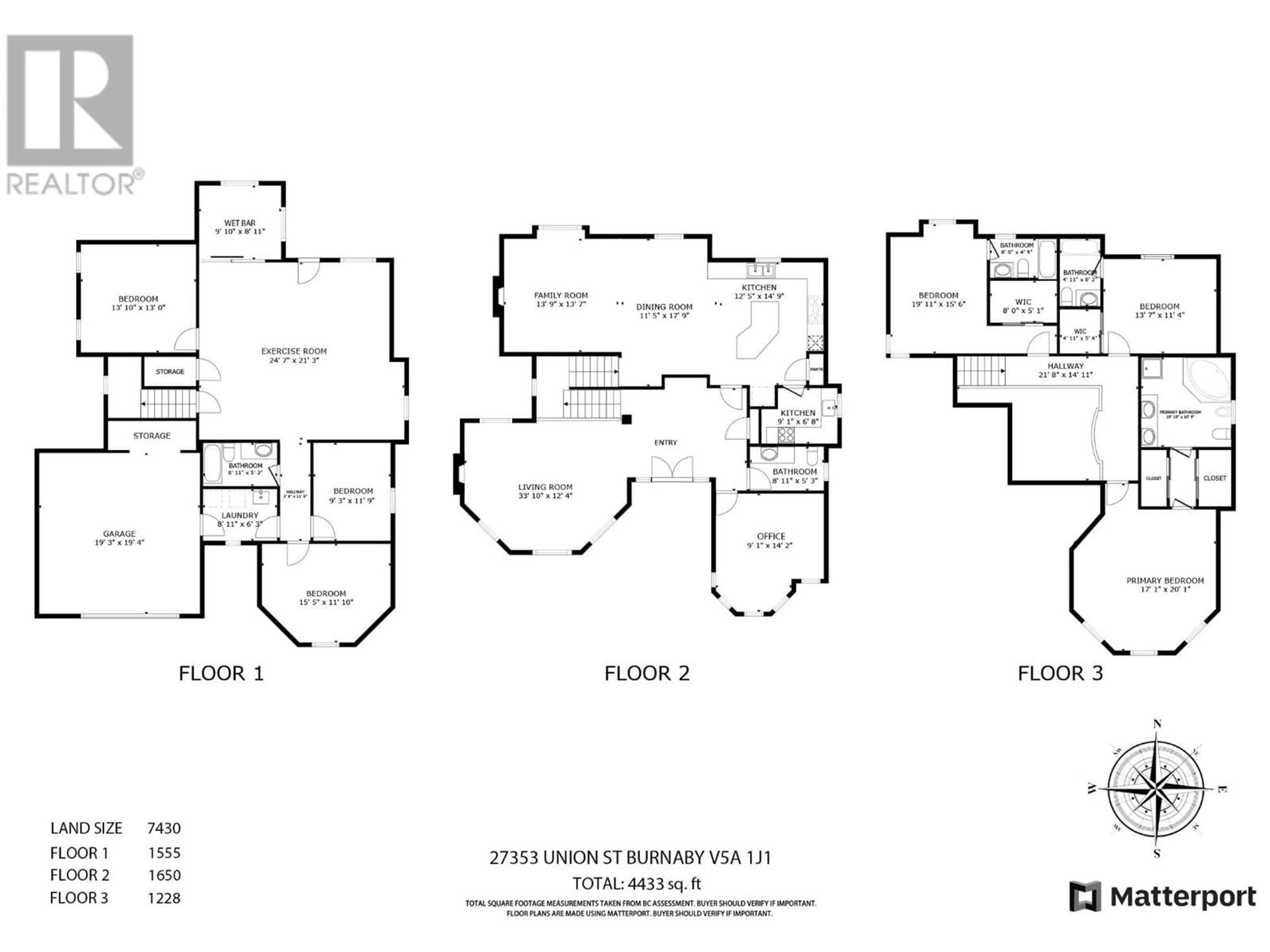 Floor plan for 7353 UNION STREET, Burnaby British Columbia V5A1J1
