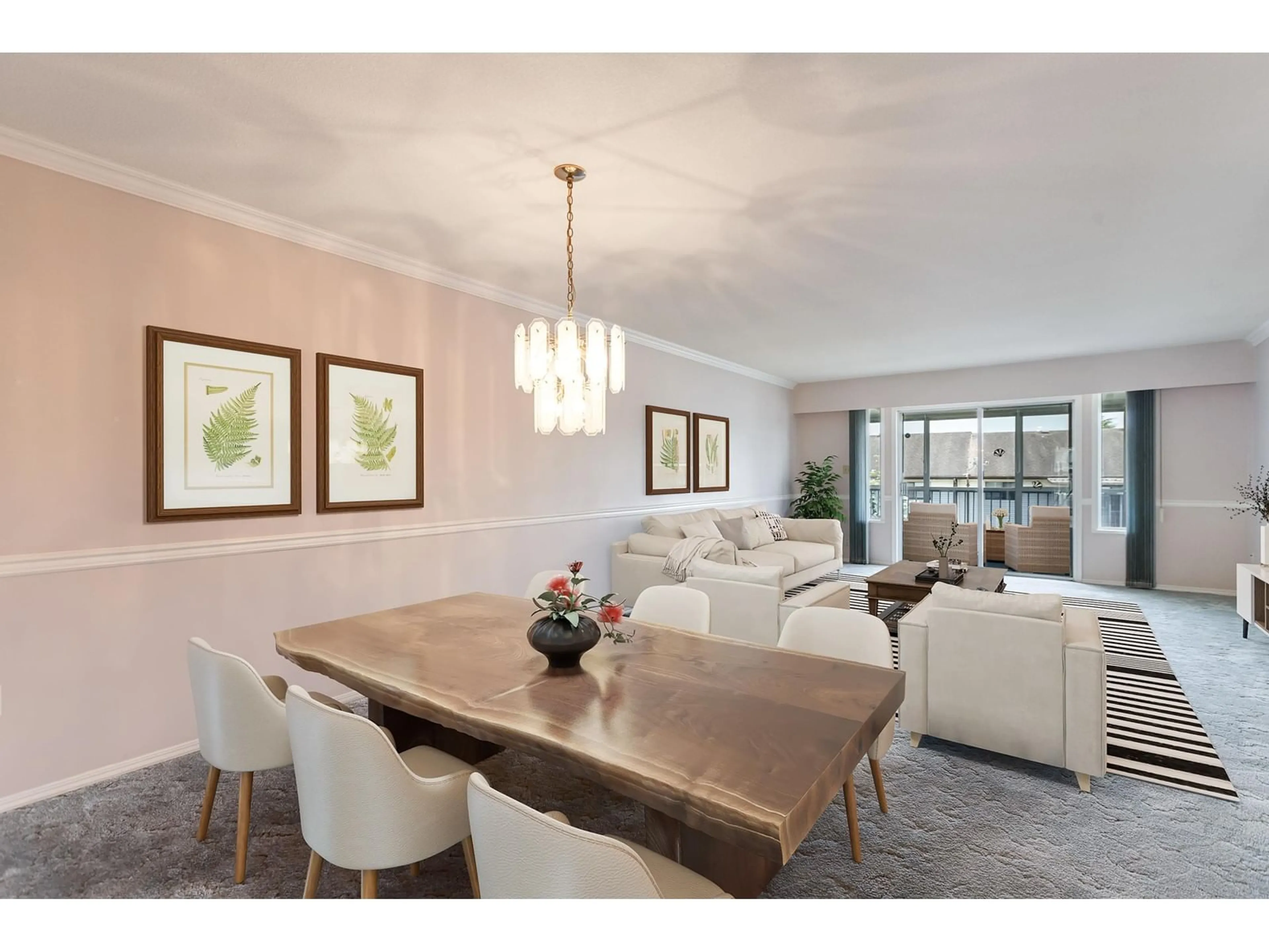 Dining room, wood/laminate floor for 8 - 32691 GARIBALDI, Abbotsford British Columbia V2T5T7