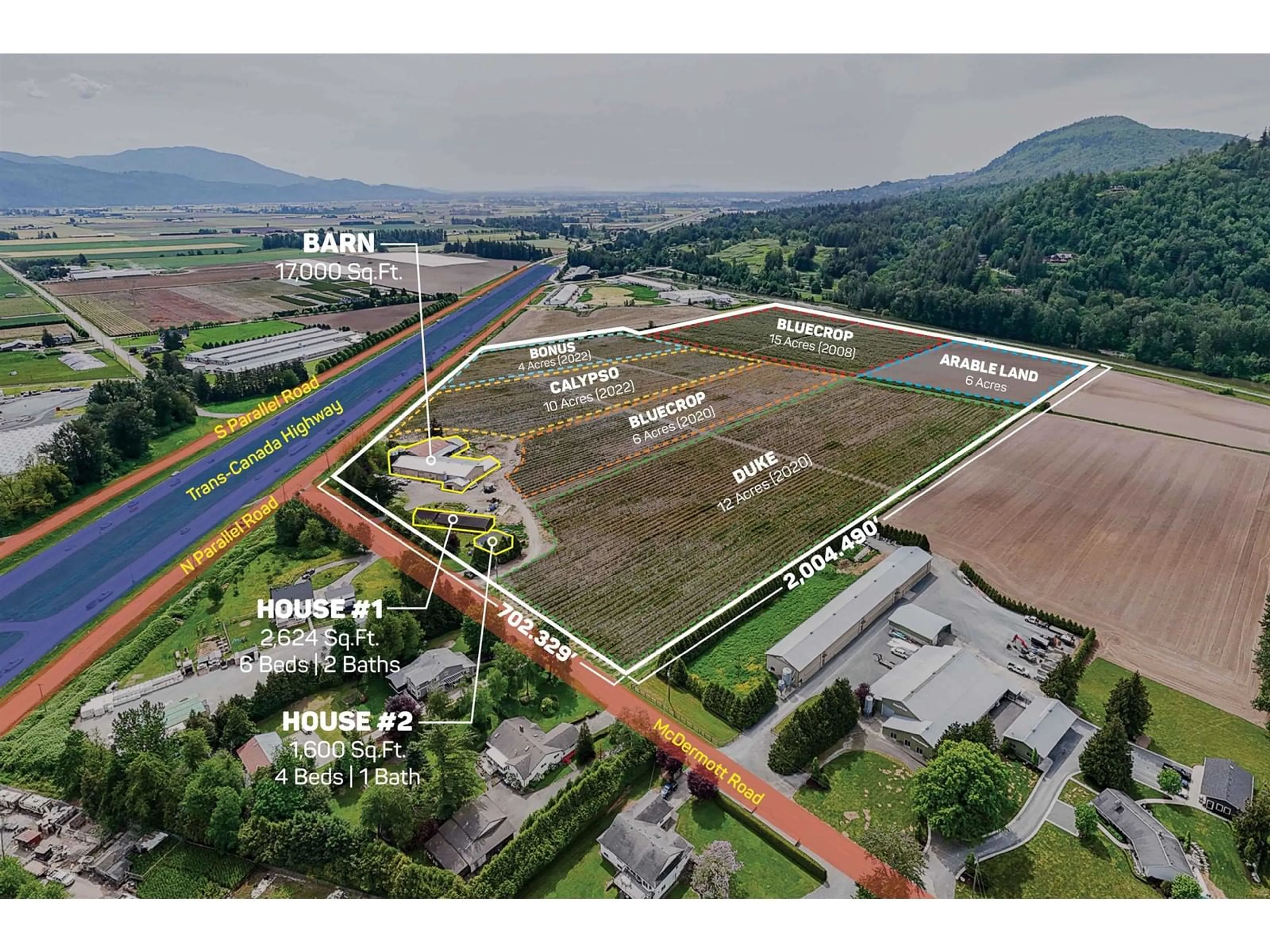 A pic from outside/outdoor area/front of a property/back of a property/a pic from drone, water/lake/river/ocean view for 3593 MCDERMOTT, Abbotsford British Columbia V3G2J8