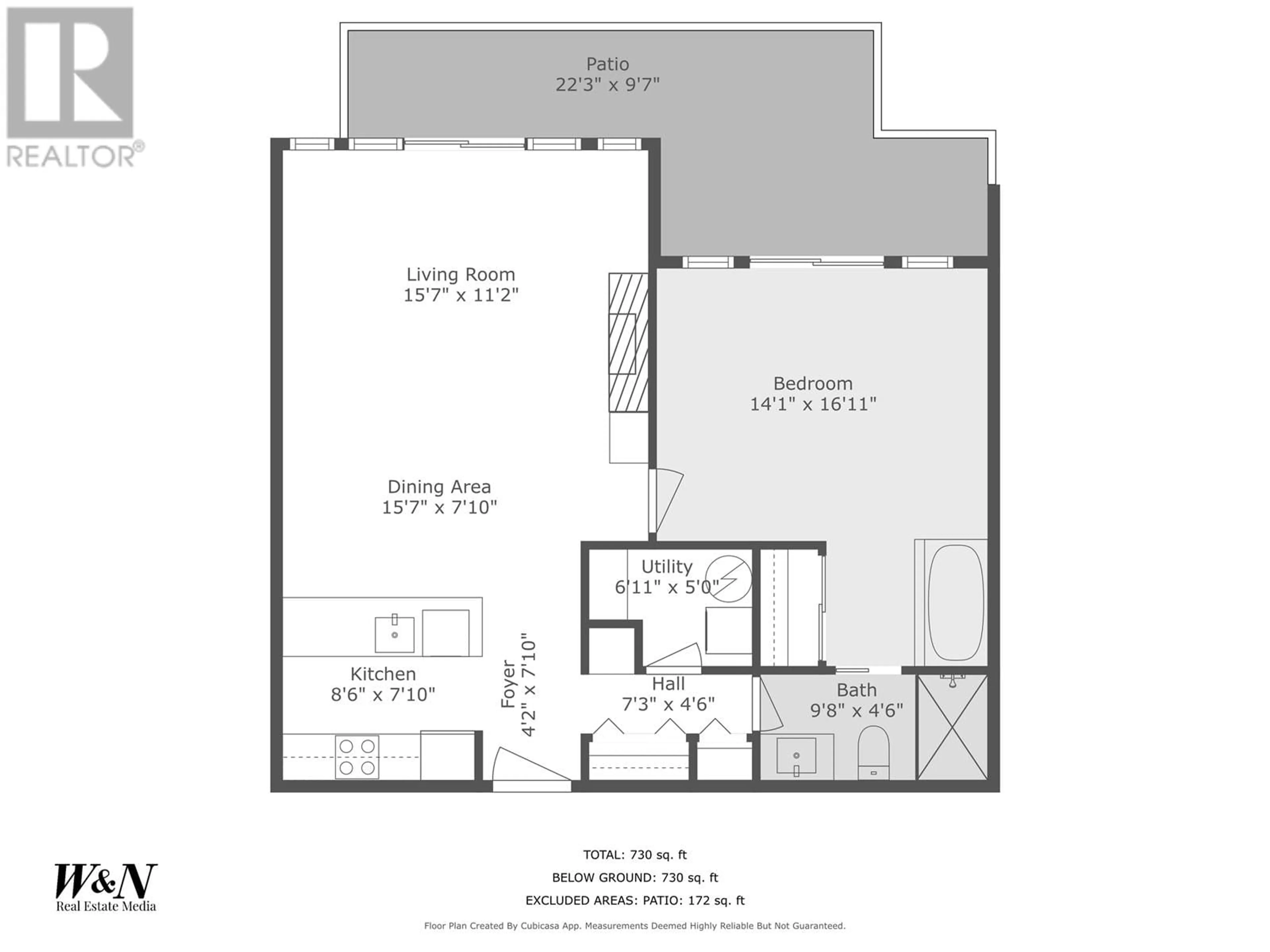 Floor plan for 102 - 2110 YORK AVENUE, Vancouver British Columbia V6K1C3