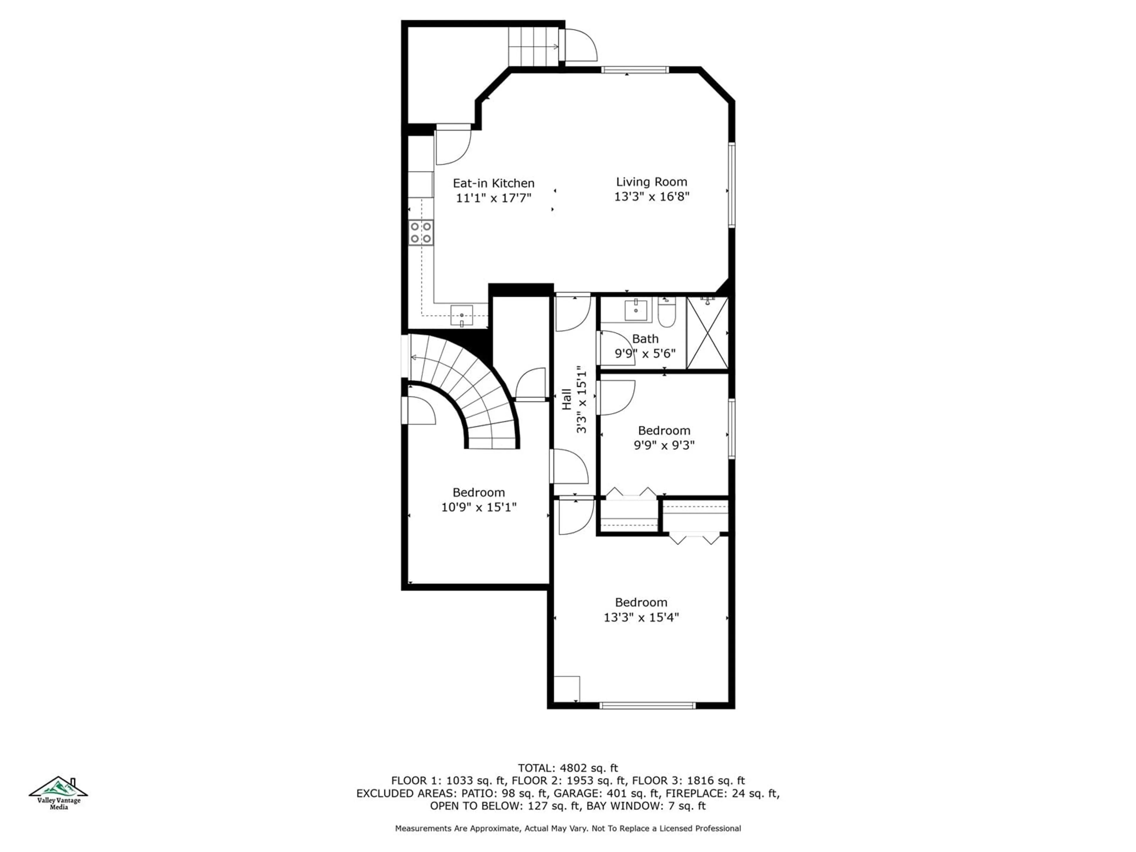 Floor plan for 2016 MONTERAY, Abbotsford British Columbia V2S7S2