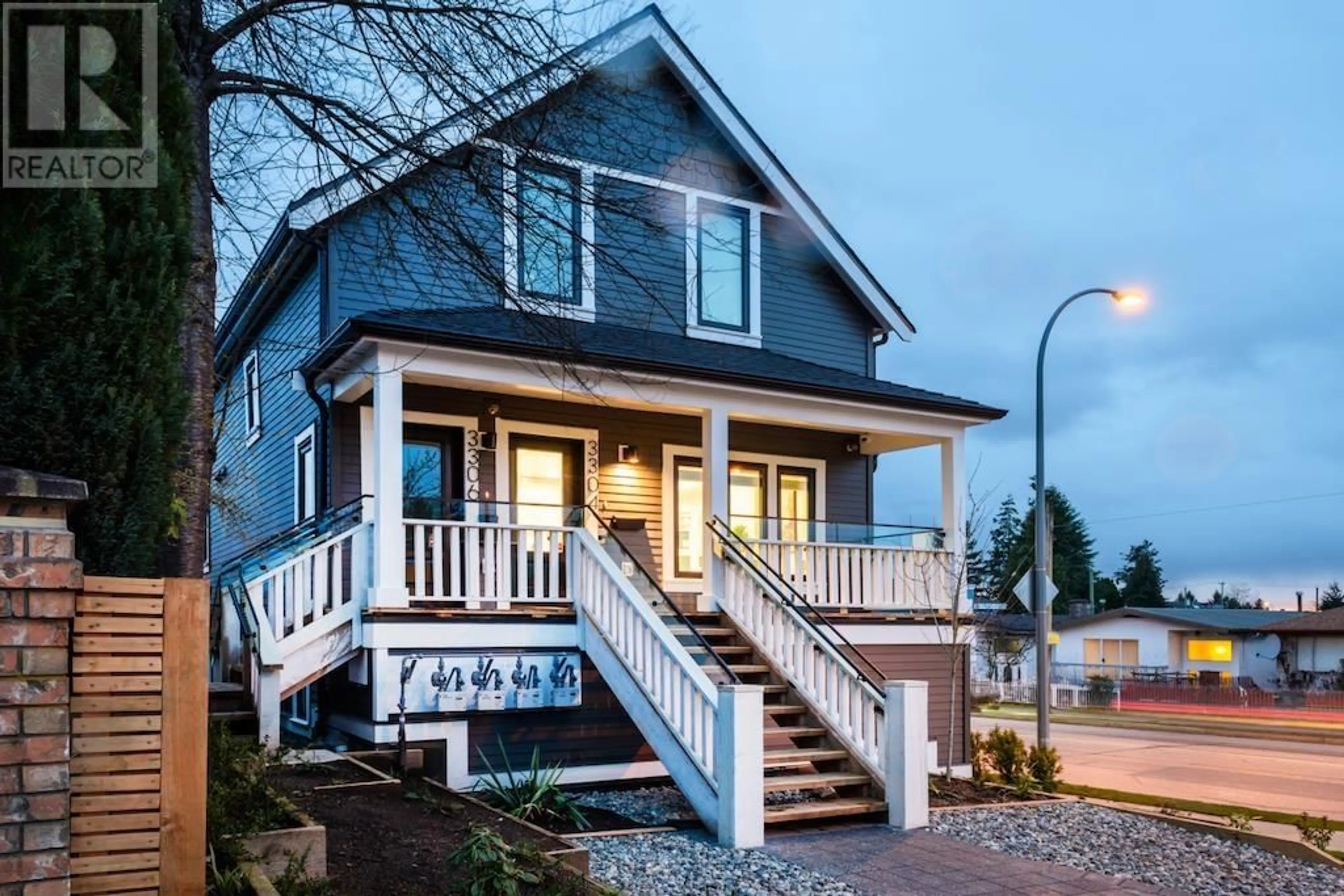 Home with vinyl exterior material, street for 3304 WELLINGTON AVENUE, Vancouver British Columbia V5R4Y2