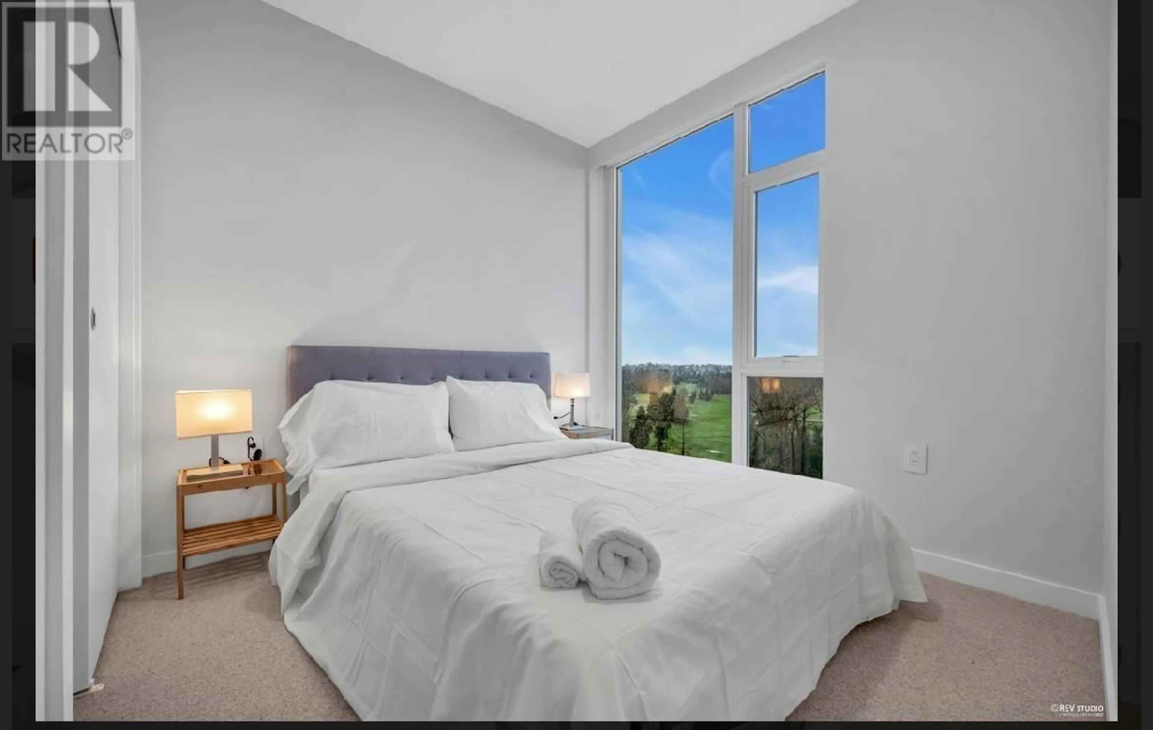 Bedroom with bed, unknown for 1304 - 7433 CAMBIE STREET, Vancouver British Columbia V6P0J8