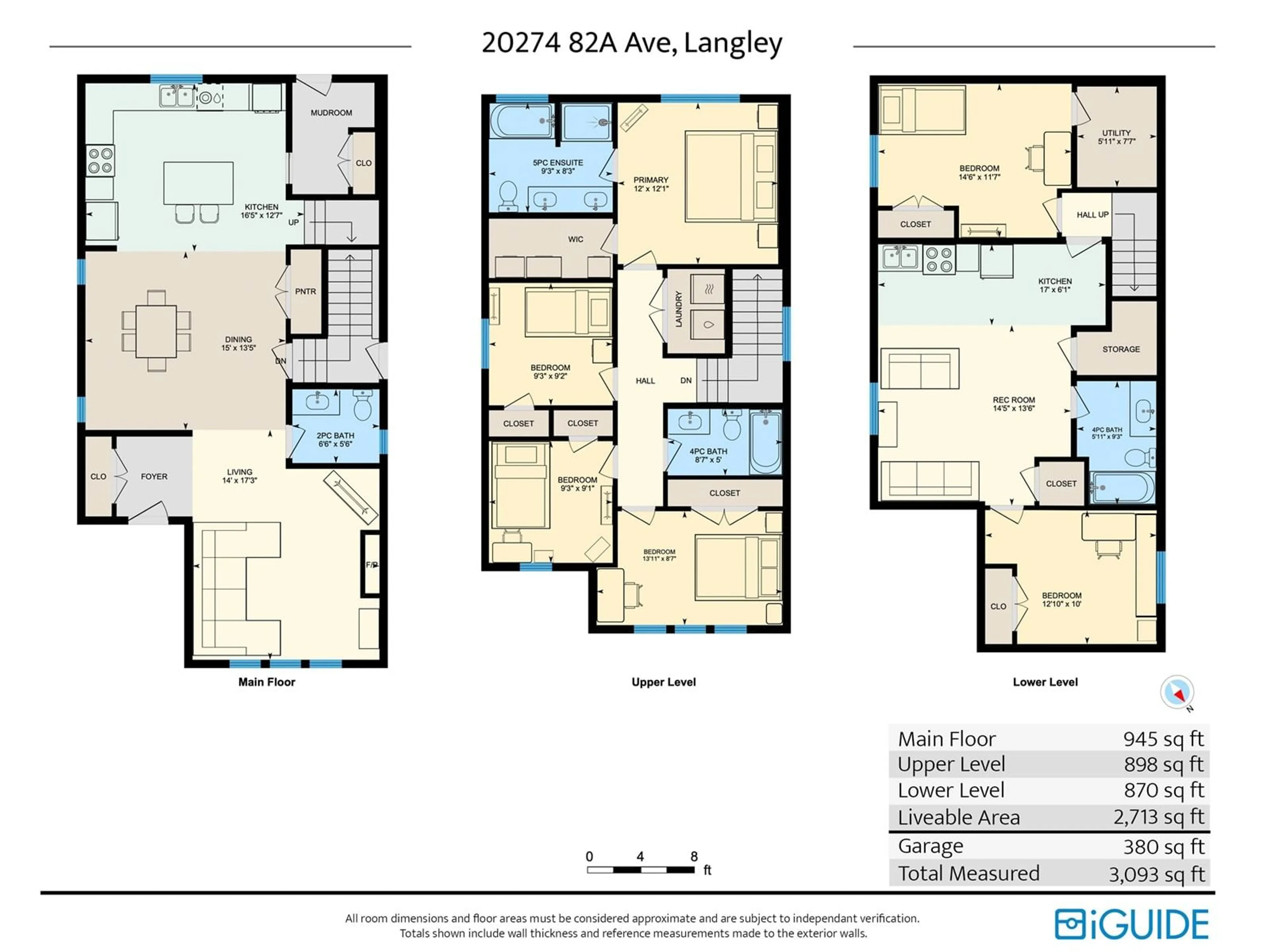 Floor plan for 20274 82A, Langley British Columbia V2Y0Z1