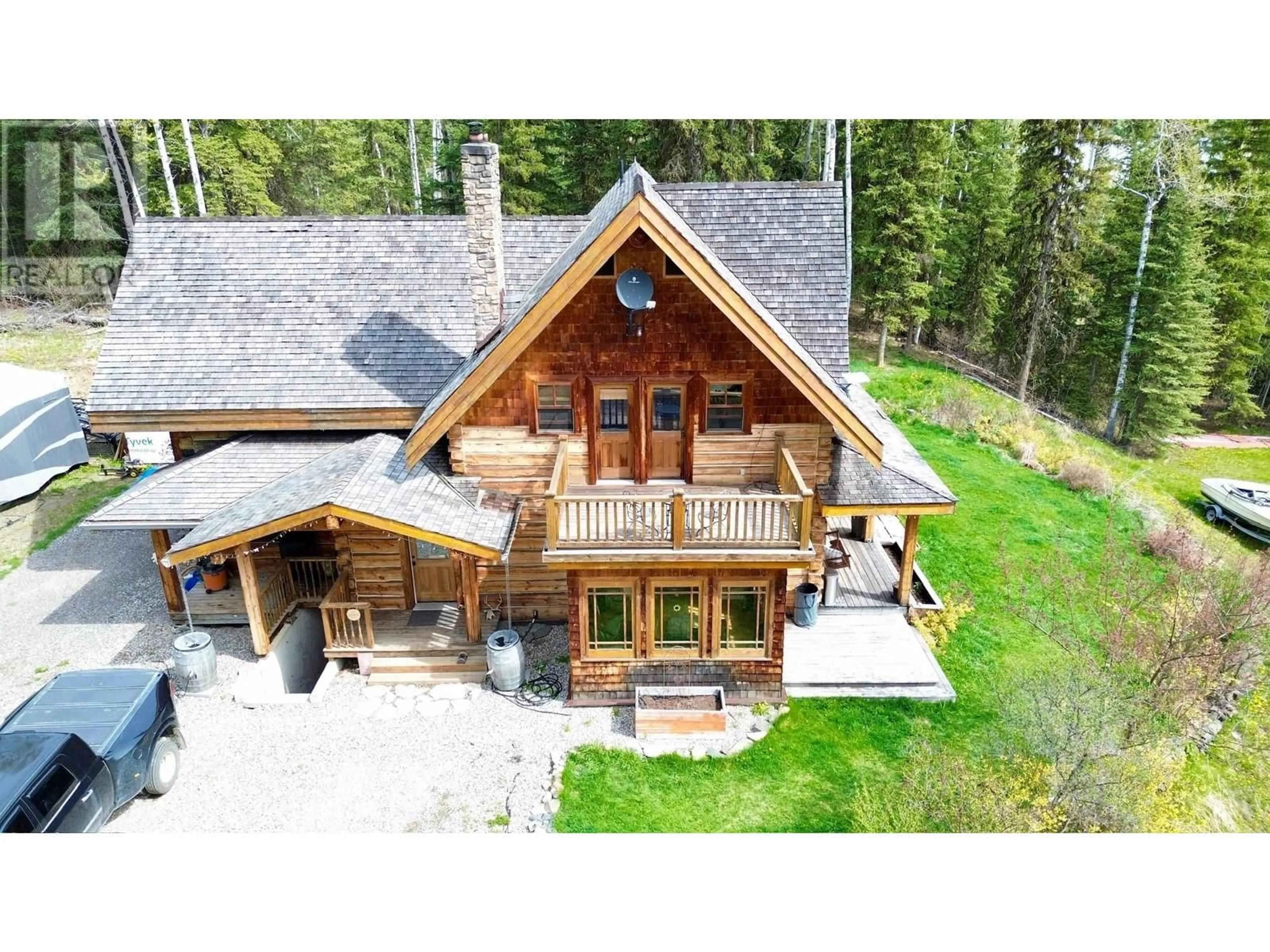 A pic from outside/outdoor area/front of a property/back of a property/a pic from drone, building for 4217 LAKEVIEW ROAD, Williams Lake British Columbia V0K1G0