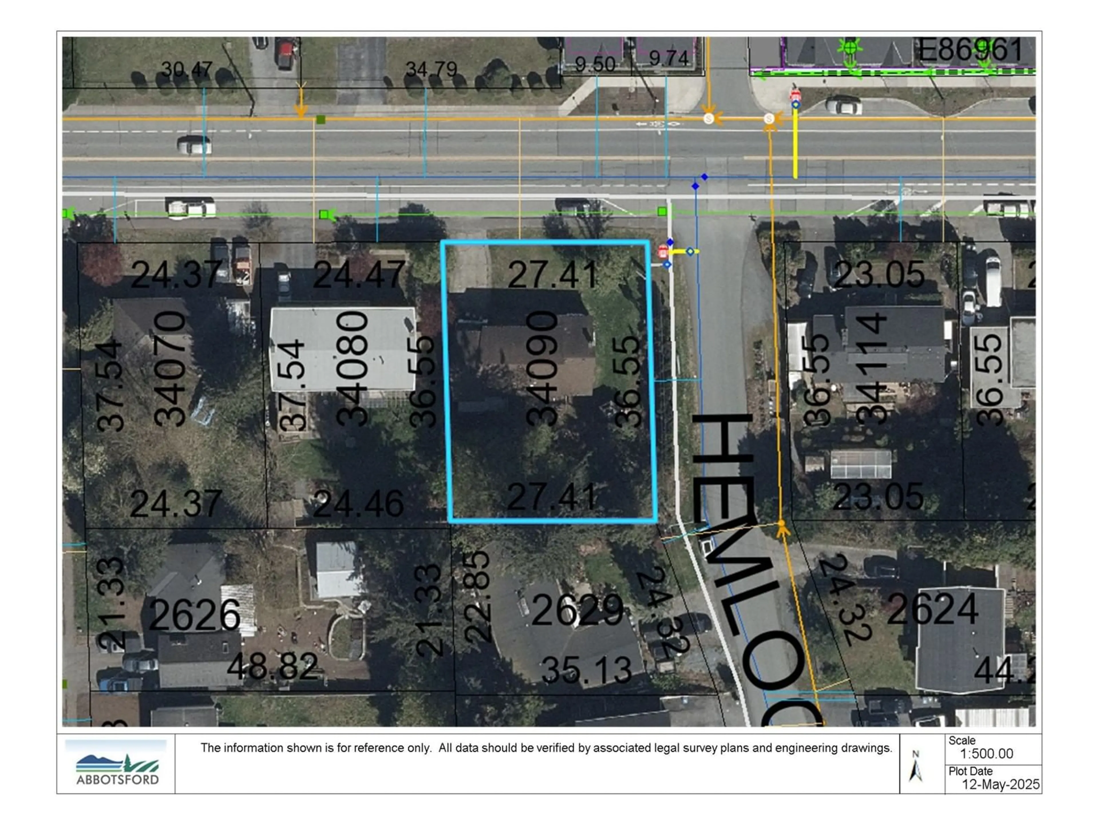 A pic from outside/outdoor area/front of a property/back of a property/a pic from drone, street for 34090 GEORGE FERGUSON, Abbotsford British Columbia V2S2N3