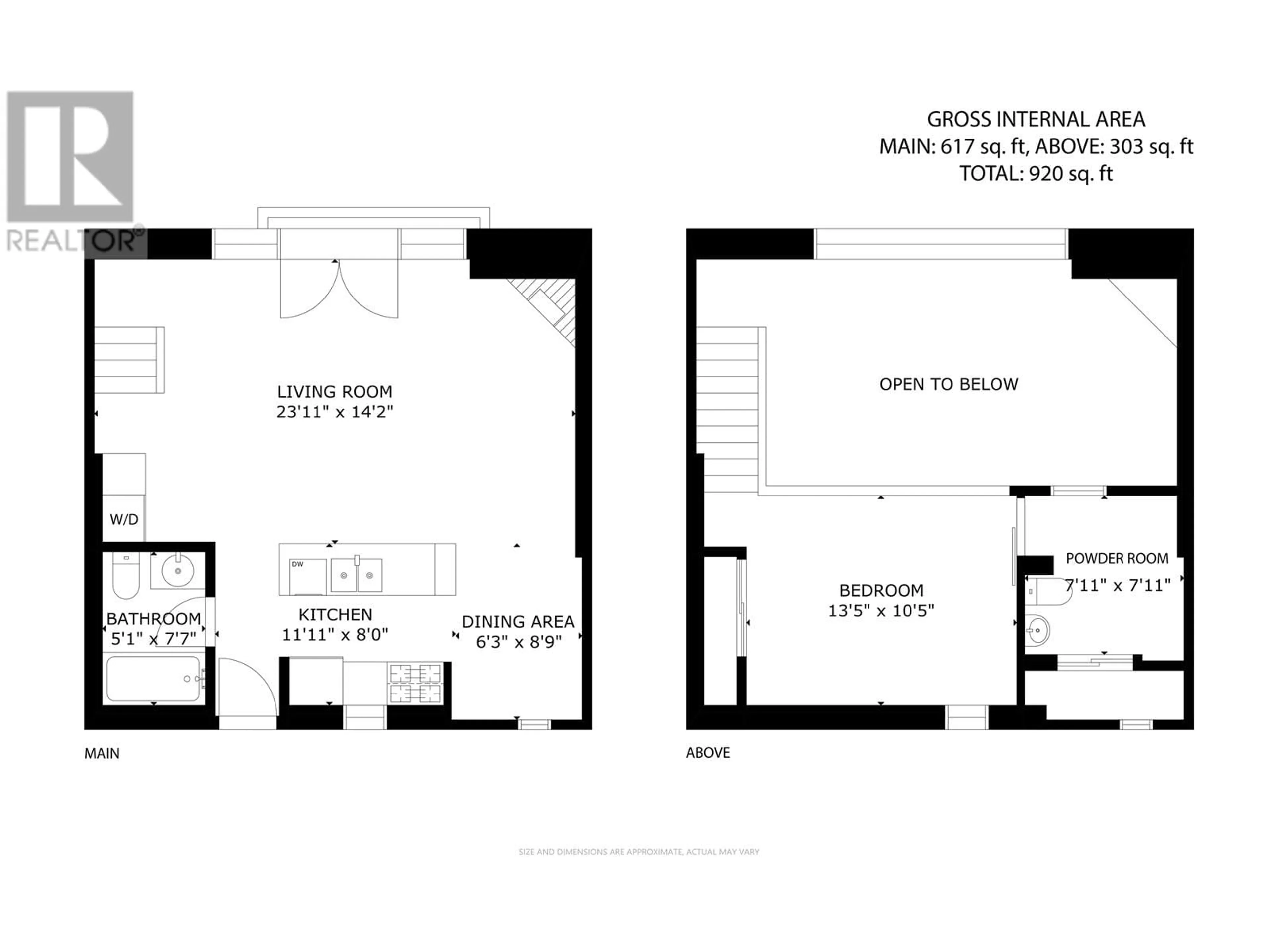 Floor plan for 215 - 2001 WALL STREET, Vancouver British Columbia V5L5E4