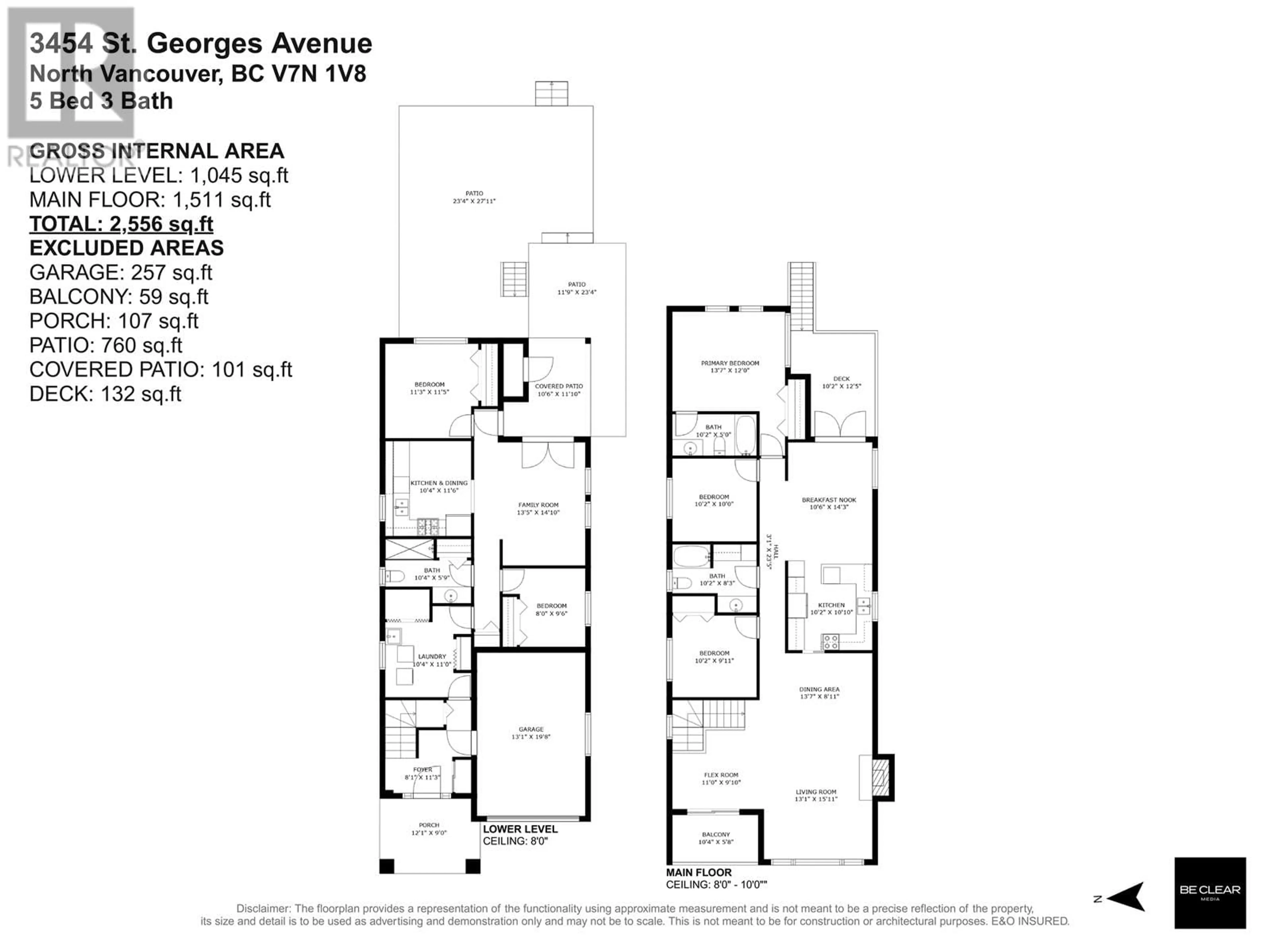 Floor plan for 3454 ST. GEORGES AVENUE, North Vancouver British Columbia V7N1V8