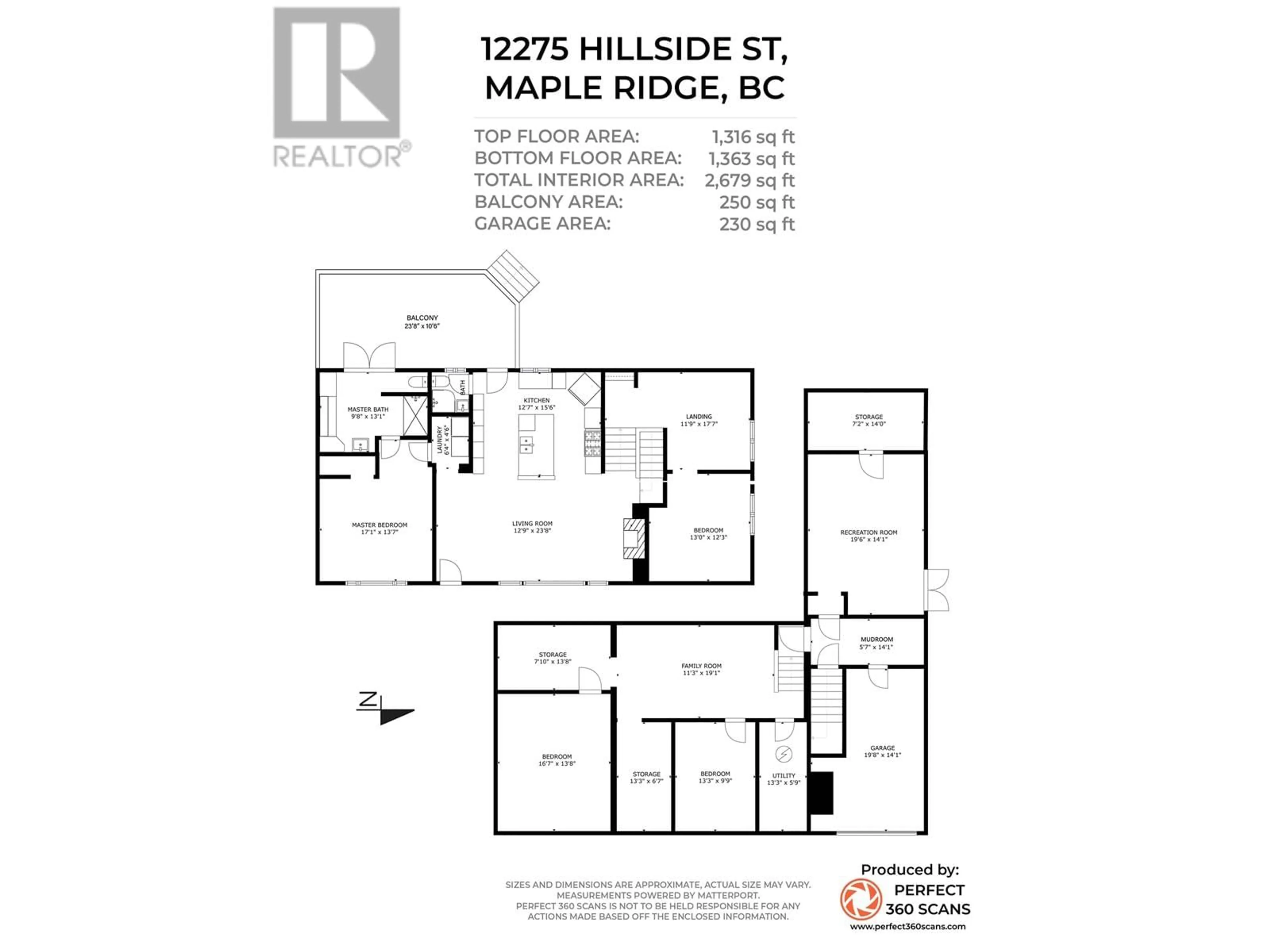 Floor plan for 12275 HILLSIDE STREET, Maple Ridge British Columbia V2X5W9