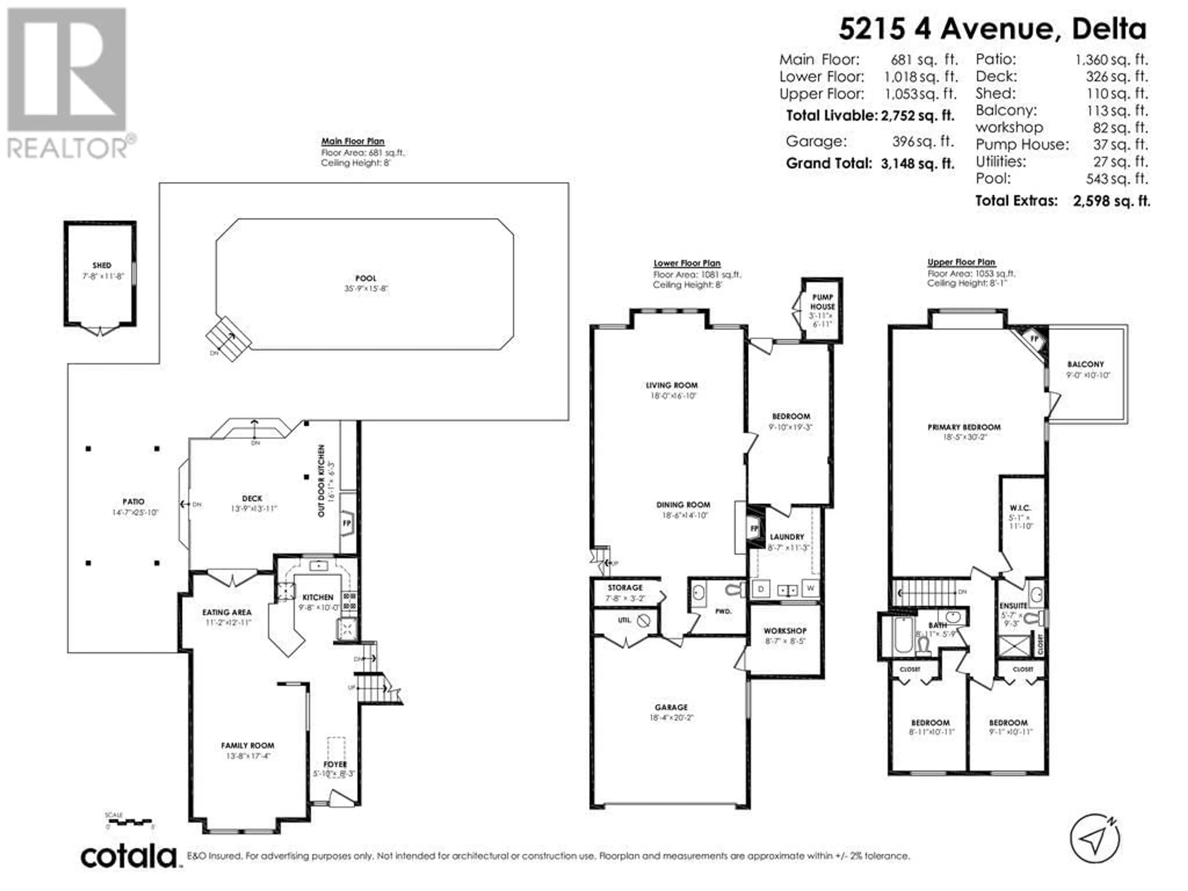 Floor plan for 5215 4 AVENUE, Delta British Columbia V4M1G8