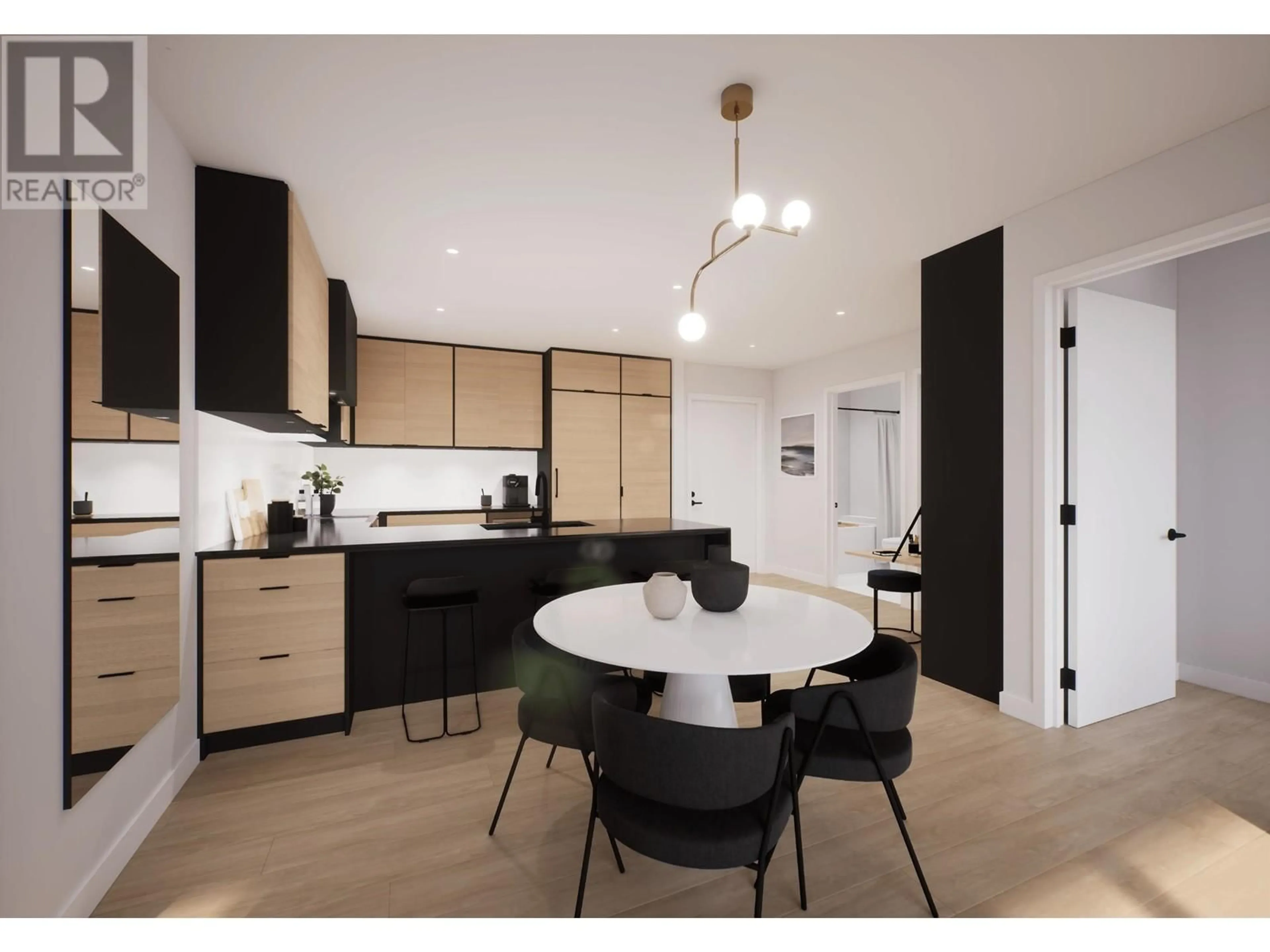 Open concept kitchen, wood/laminate floor for 303 6485 MANITOBA STREET, Vancouver British Columbia V0V0V0
