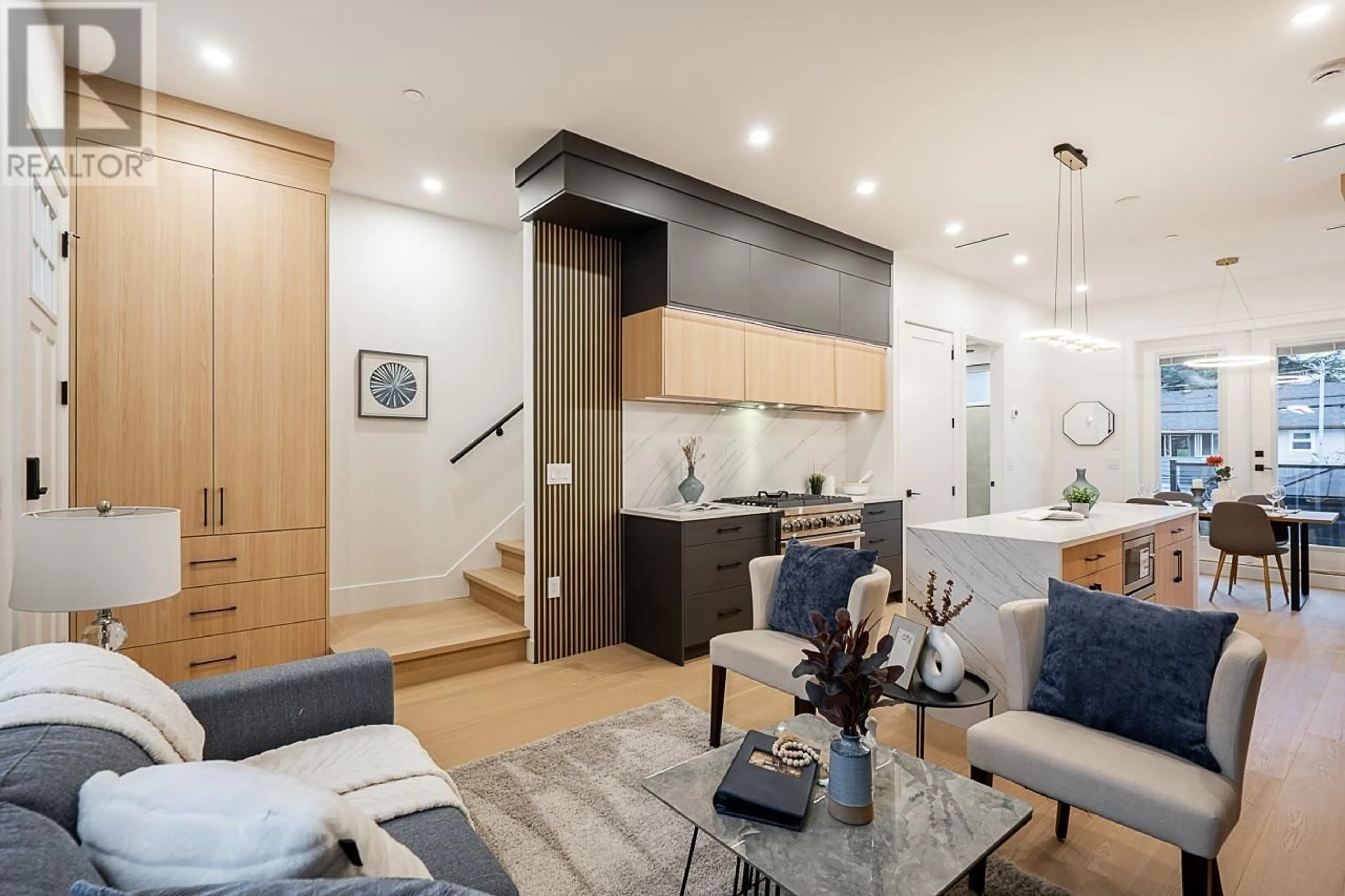 Open concept kitchen, wood/laminate floor for 2329 49TH AVENUE, Vancouver British Columbia V5S1J3