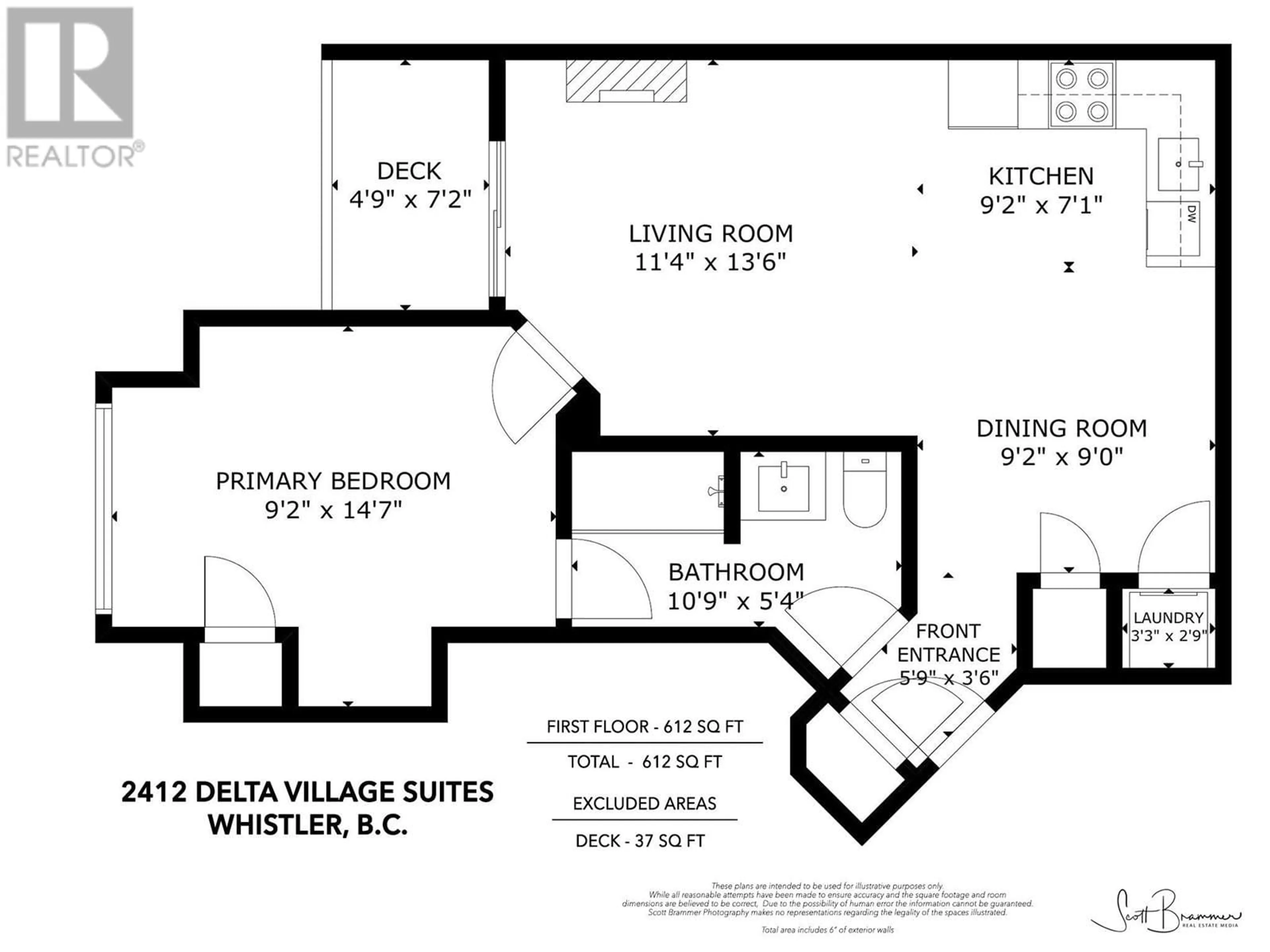 Floor plan for 2412 - 4308 MAIN STREET, Whistler British Columbia V8E1A9