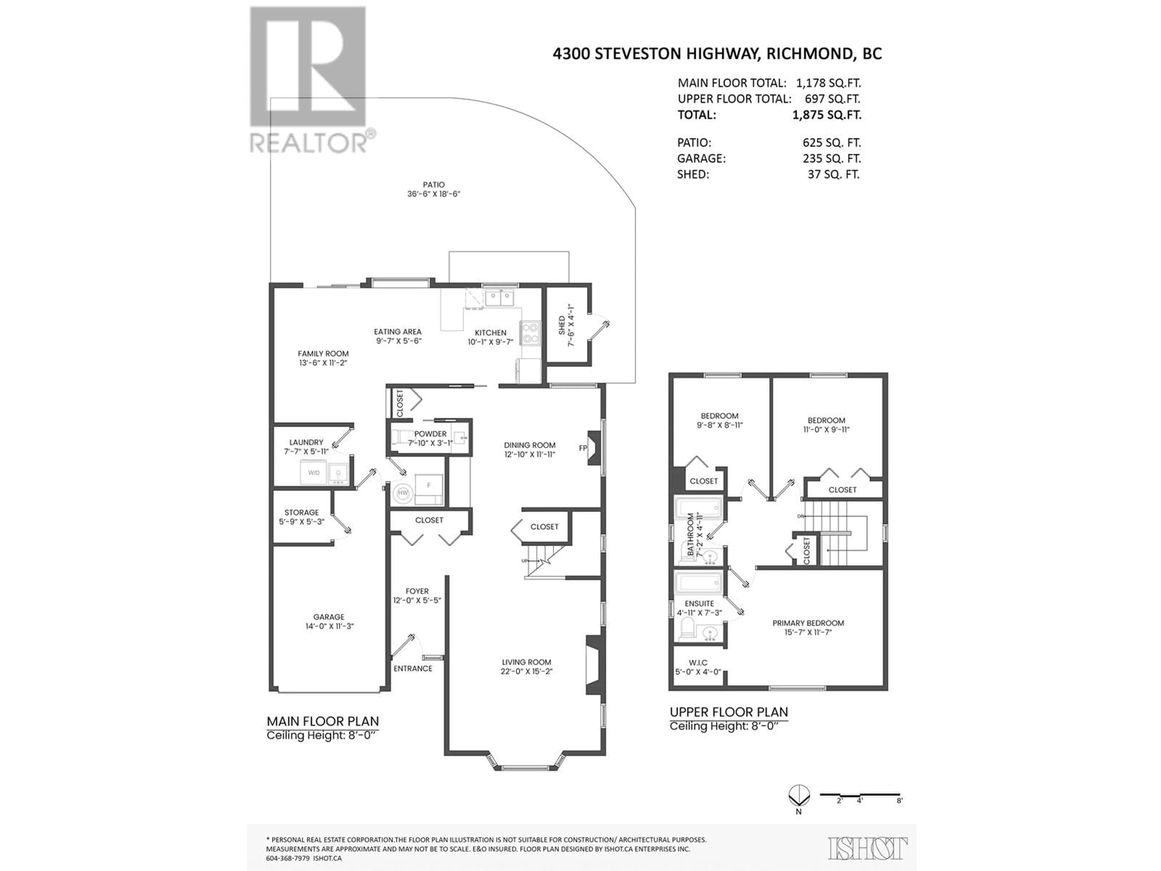 Floor plan for 4300 STEVESTON HIGHWAY, Richmond British Columbia V7E2K3